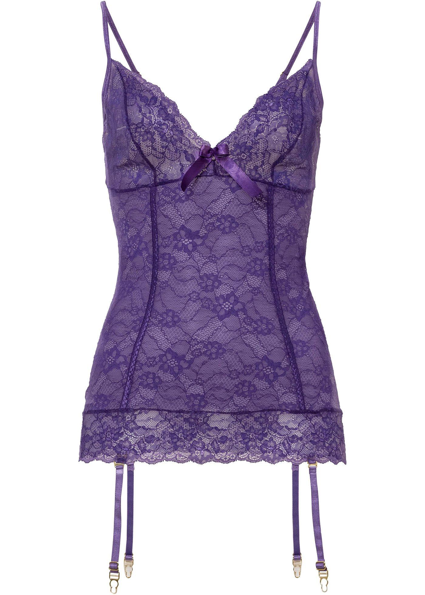 Top porte-jarretelles