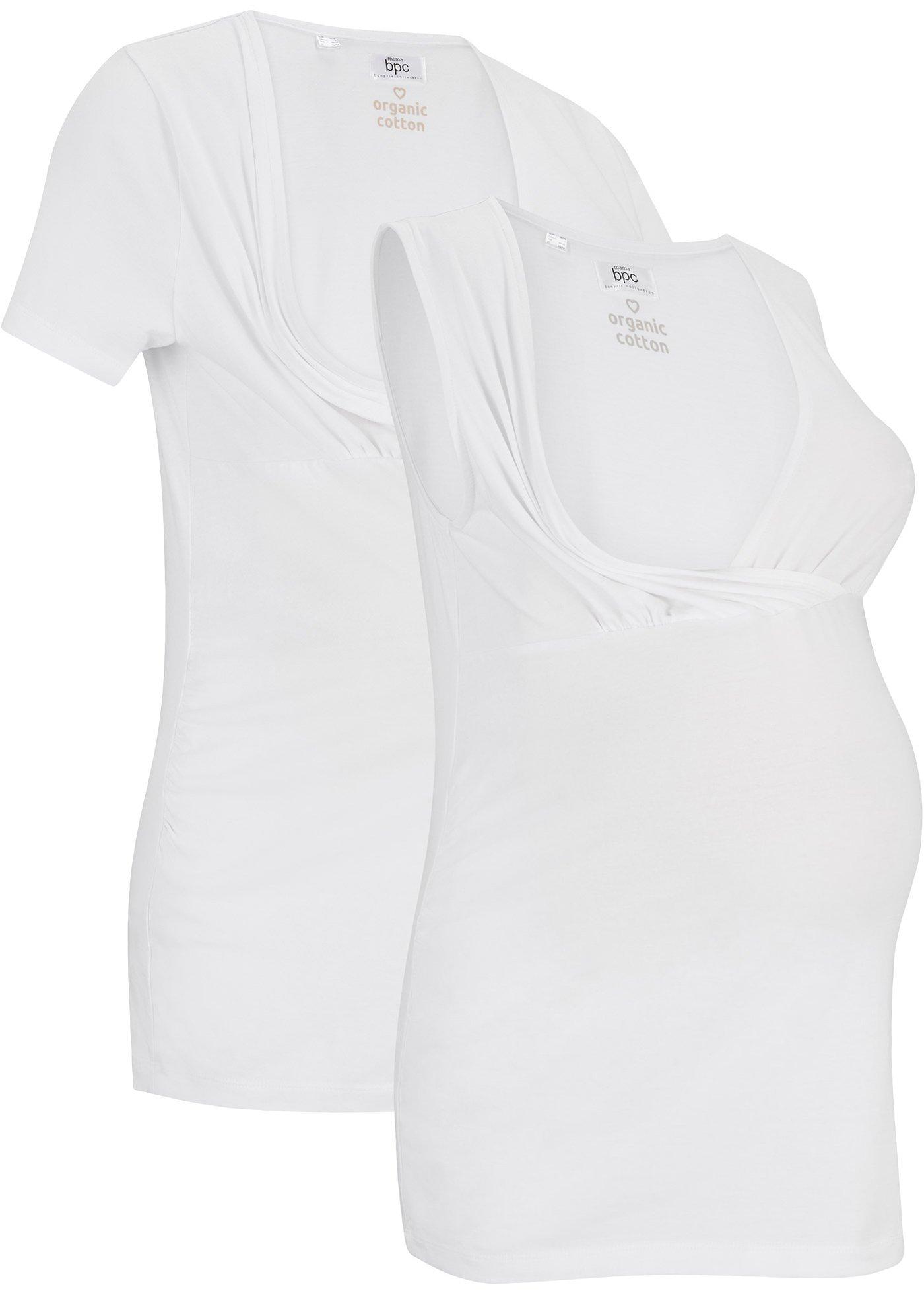 T-shirt et top de grossesse avec fonction allaitement (Ens. 2 pces.)