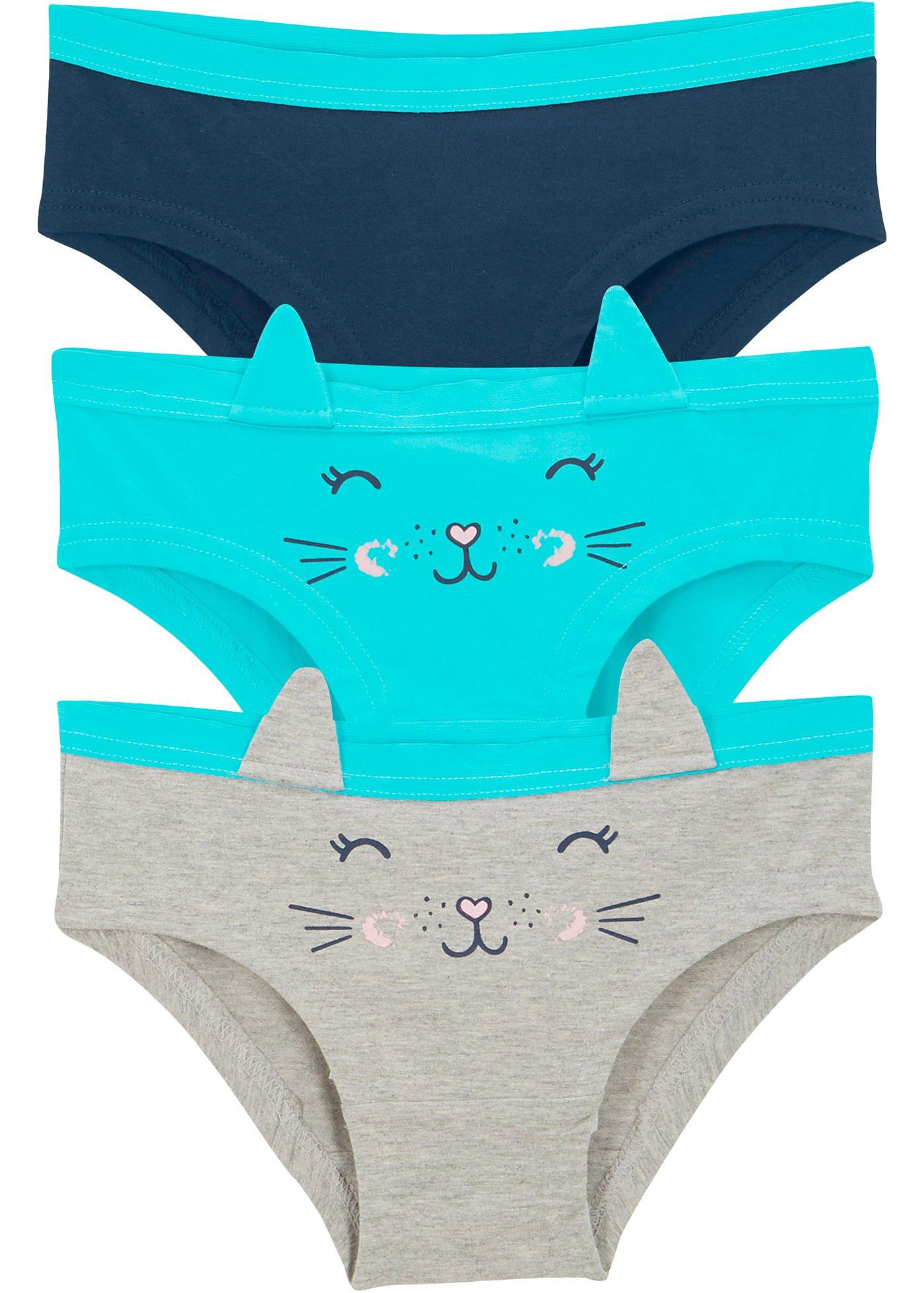 Lot de 3 culottes fille en coton bio