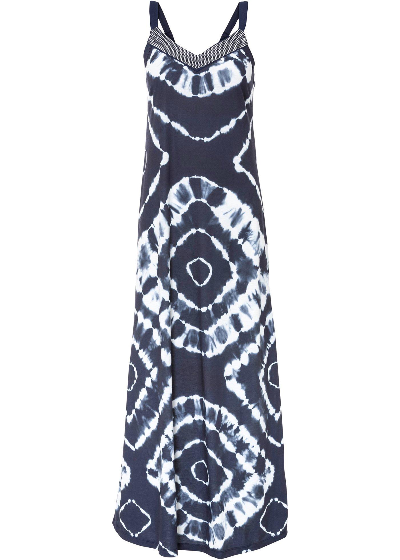 Robe longue à imprimé batik