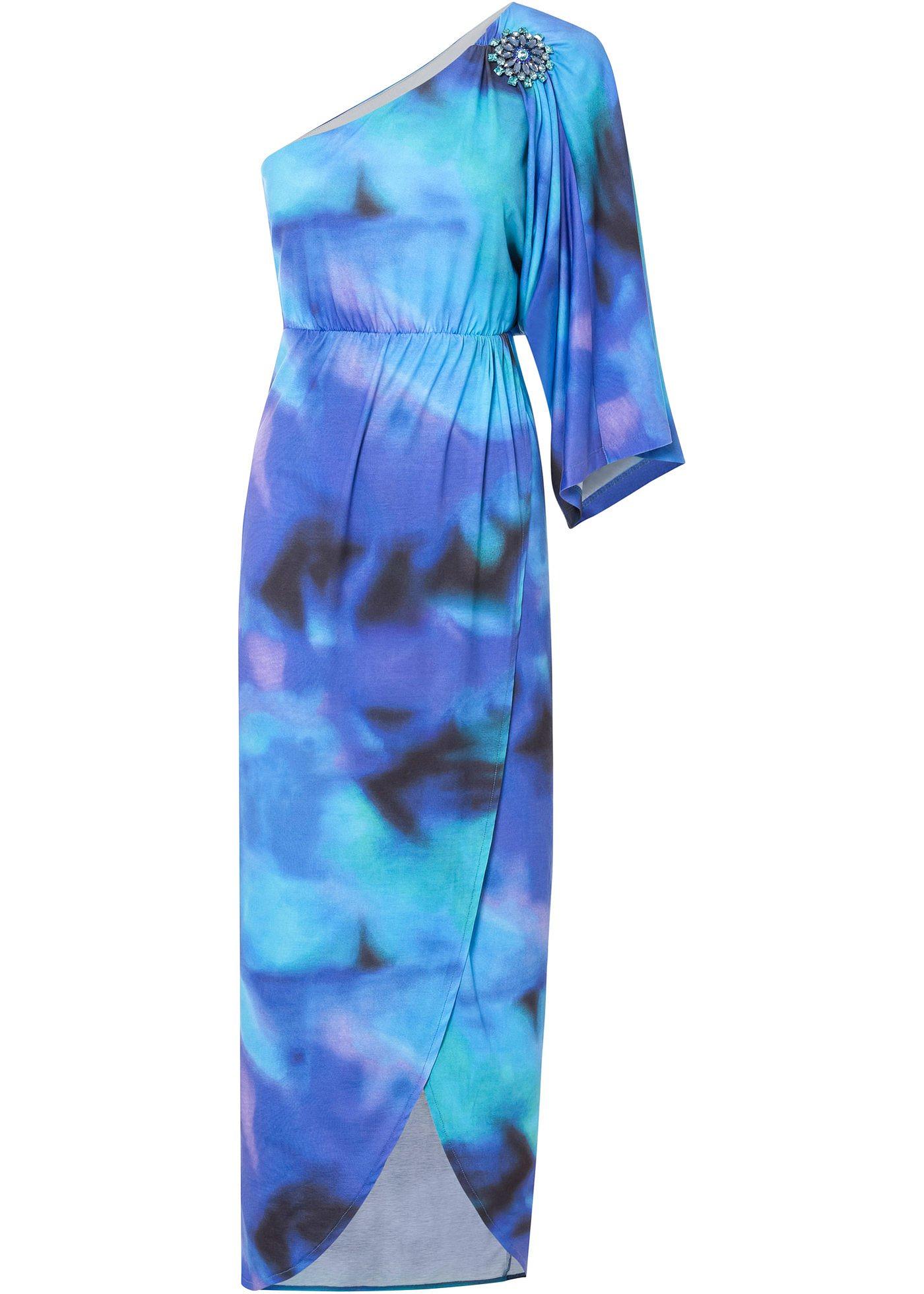 Robe une épaule imprimée