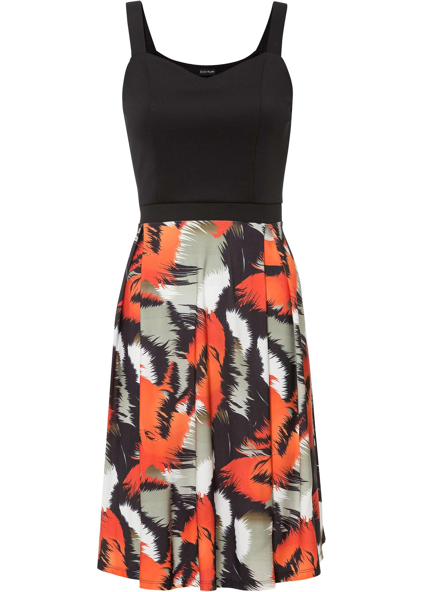 Robe avec jupe imprimée