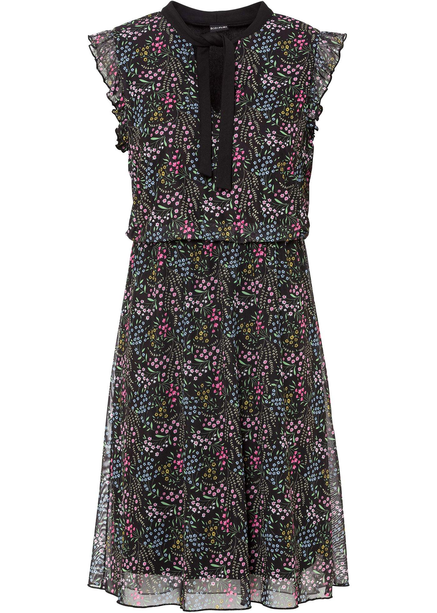 Robe en mesh imprimée