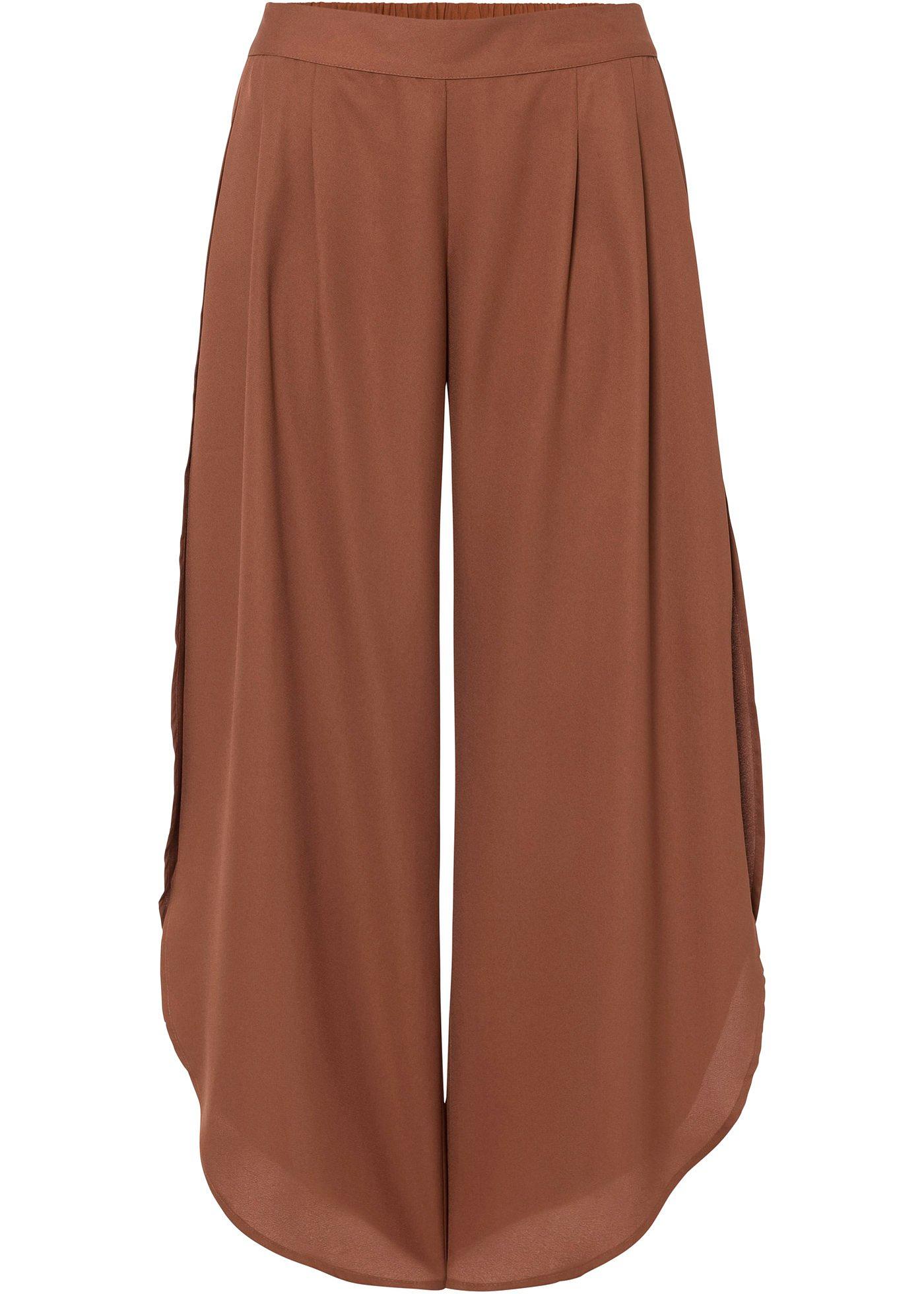 Pantalon palazzo avec fente