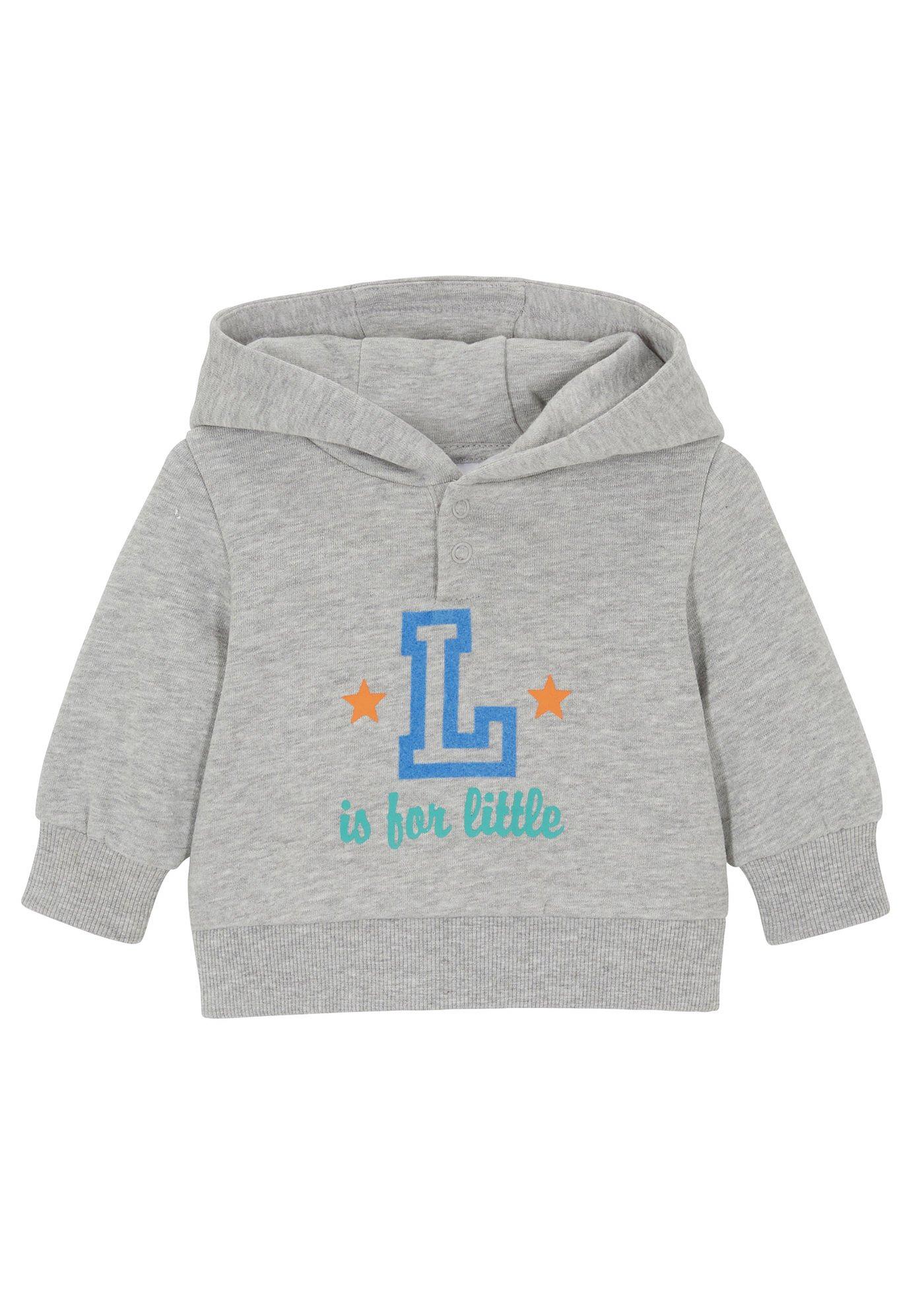 Sweat bébé à capuche en coton bio