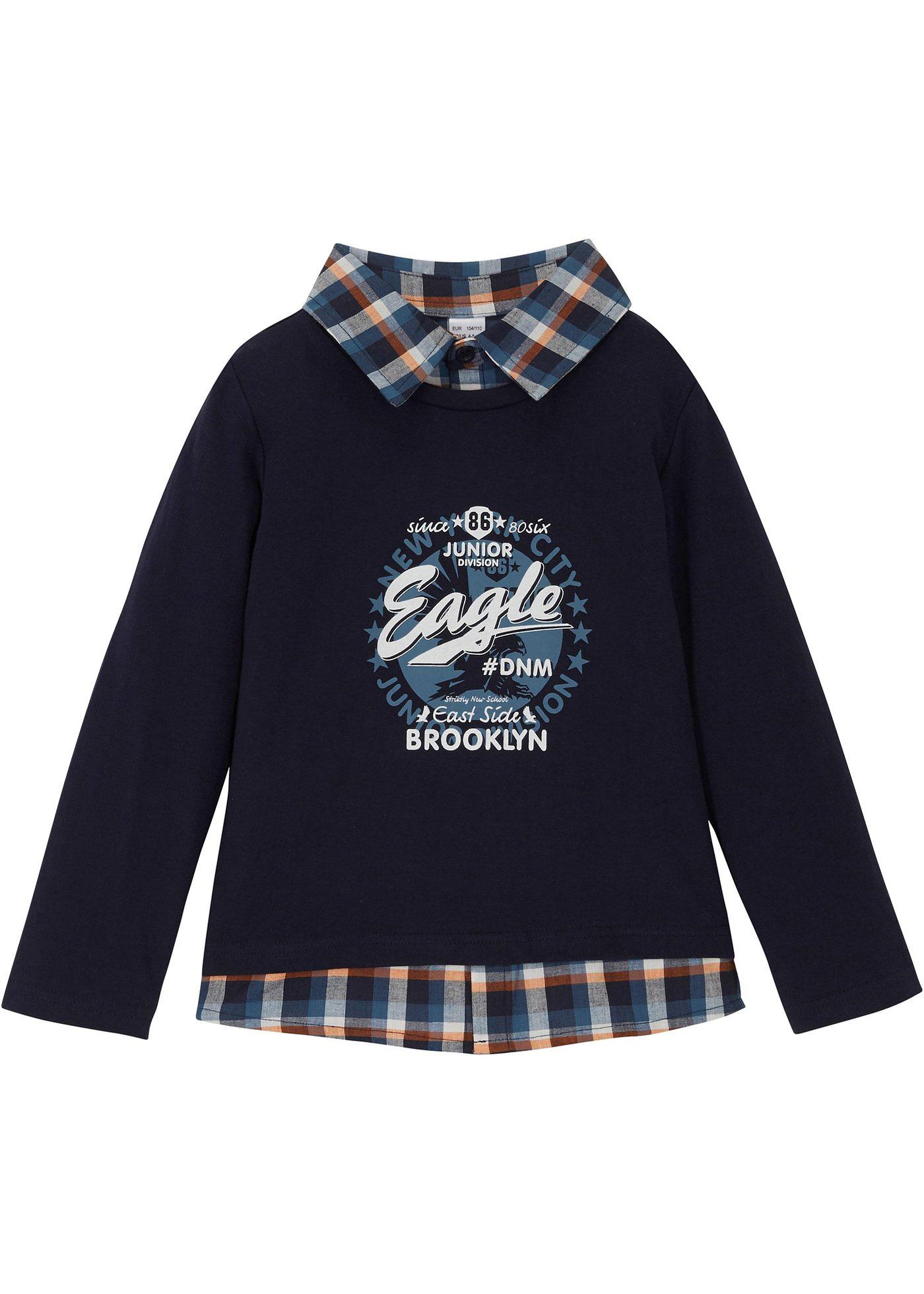 T-shirt garçon look 2 en 1