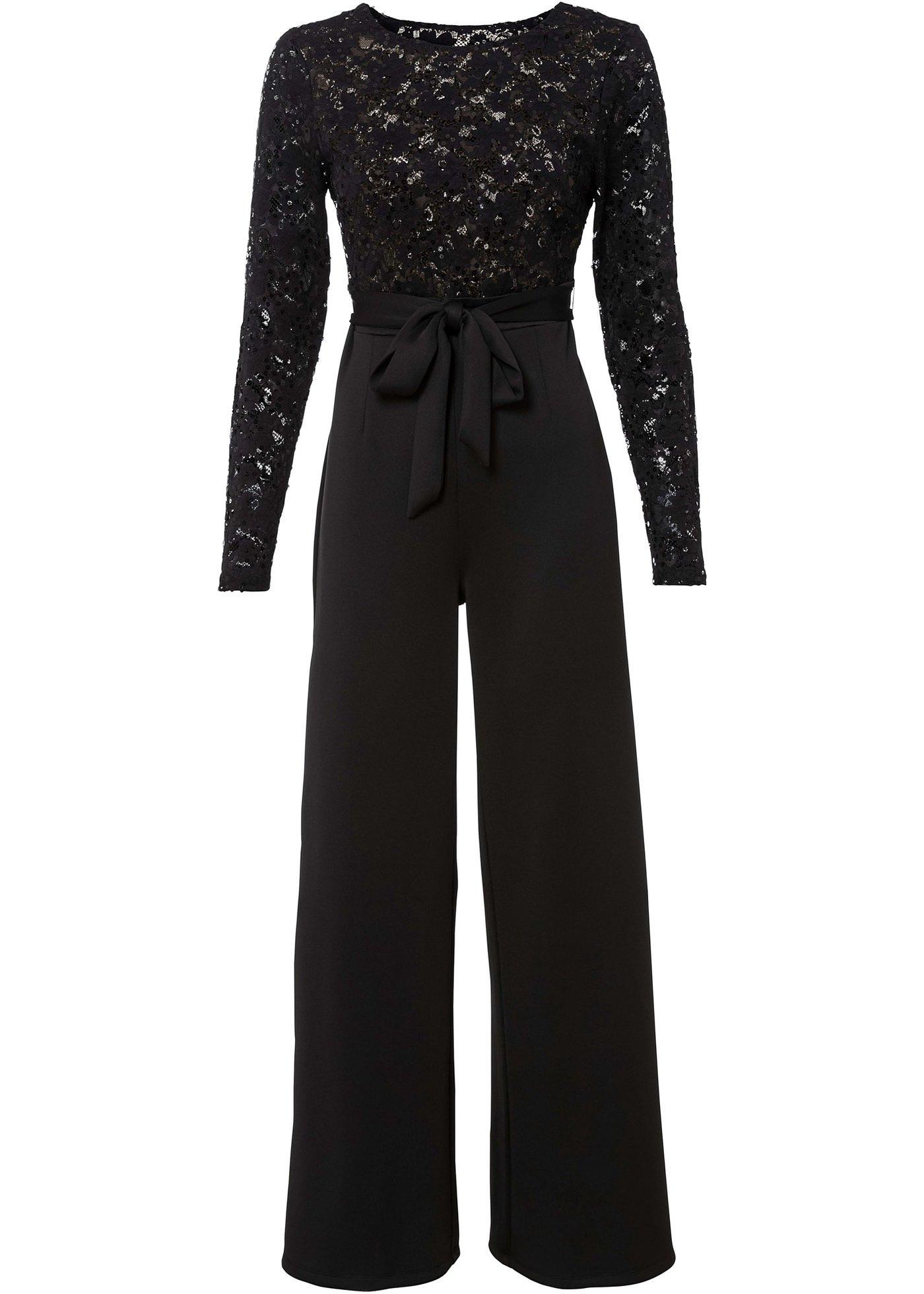 Combi-pantalon avec dentelle