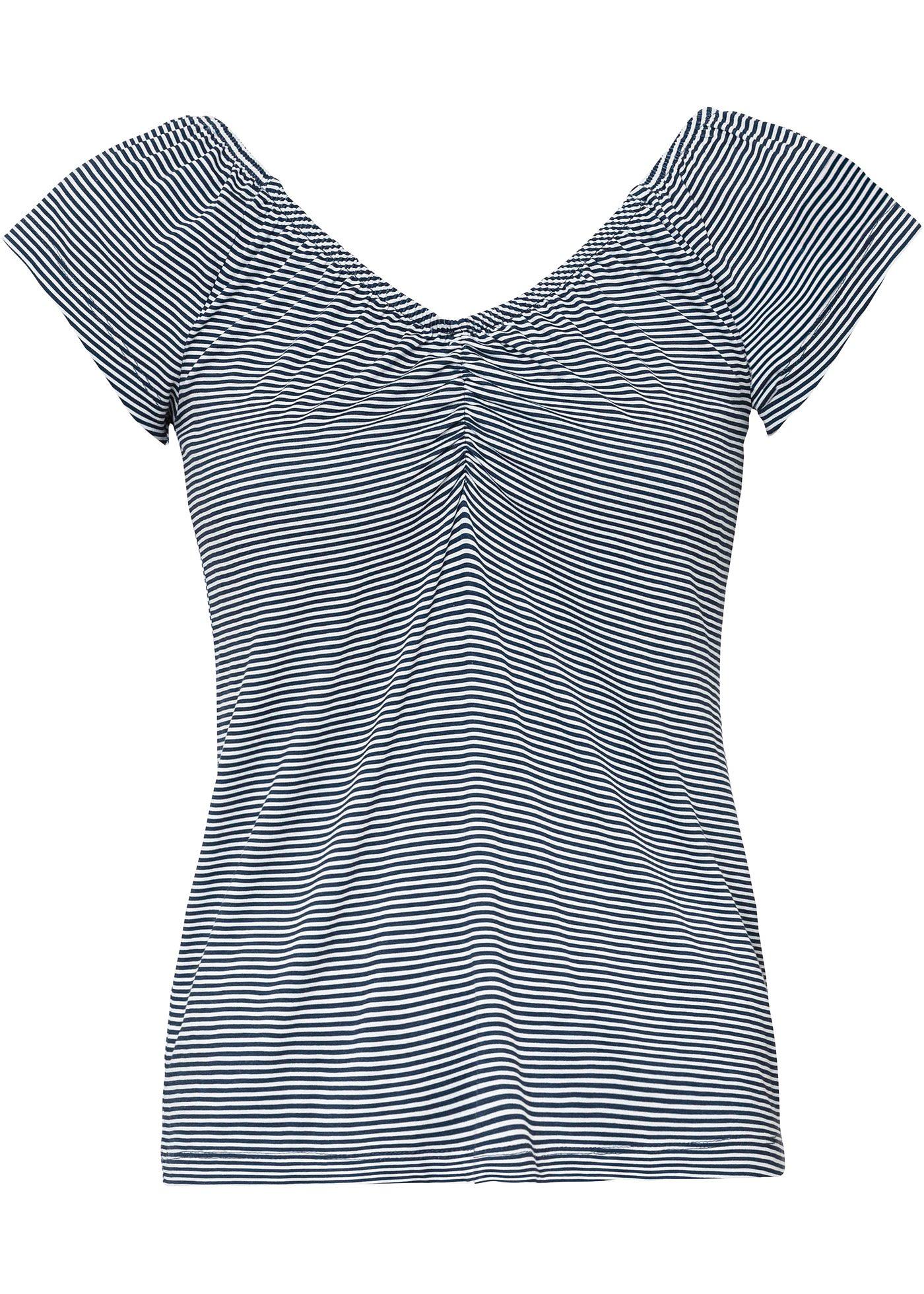 T-shirt rayé en viscose durable