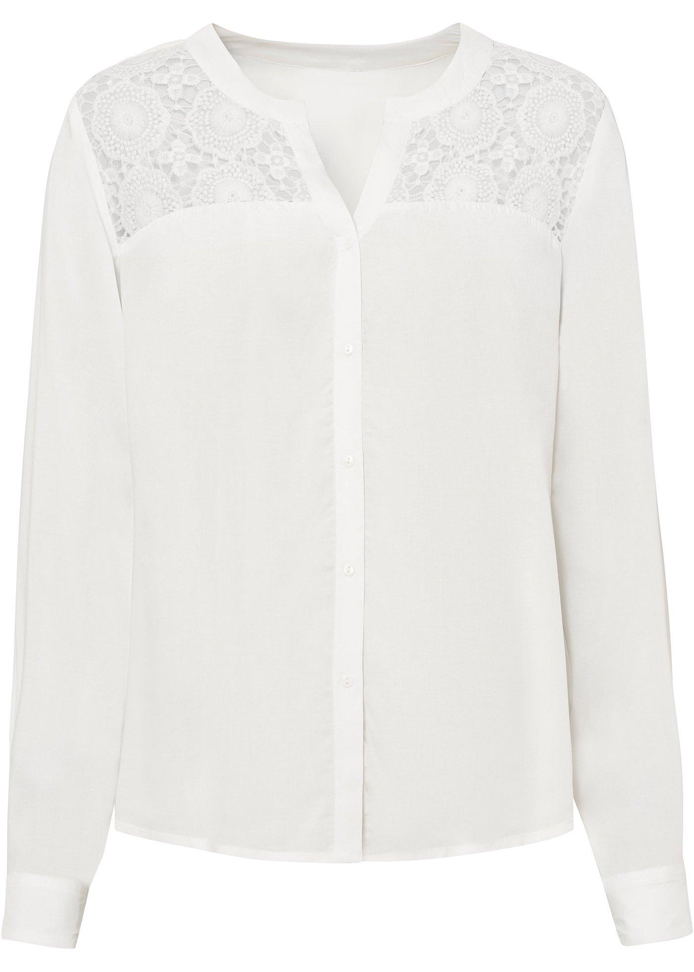 Blouse à dentelle en viscose durable