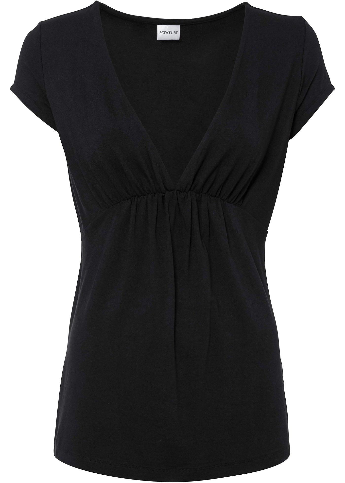 Top à décolleté en V plongeant avec viscose durable