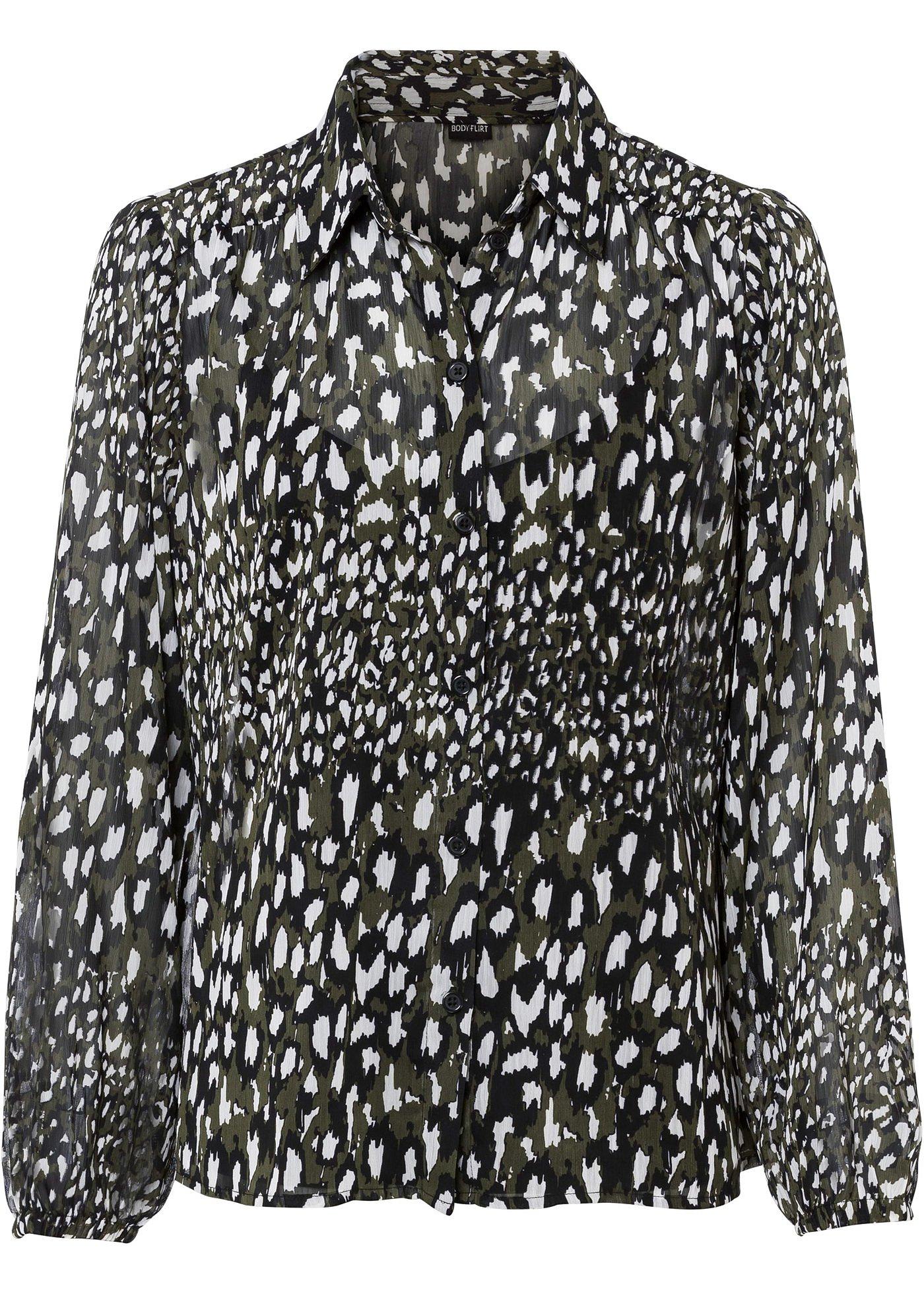 Blouse imprimée avec polyester recyclé