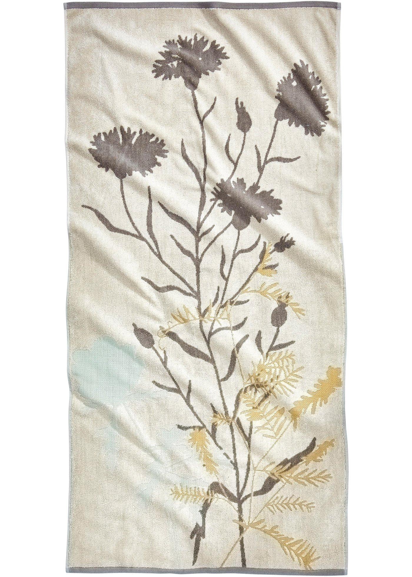 Serviette de toilette à motif floral