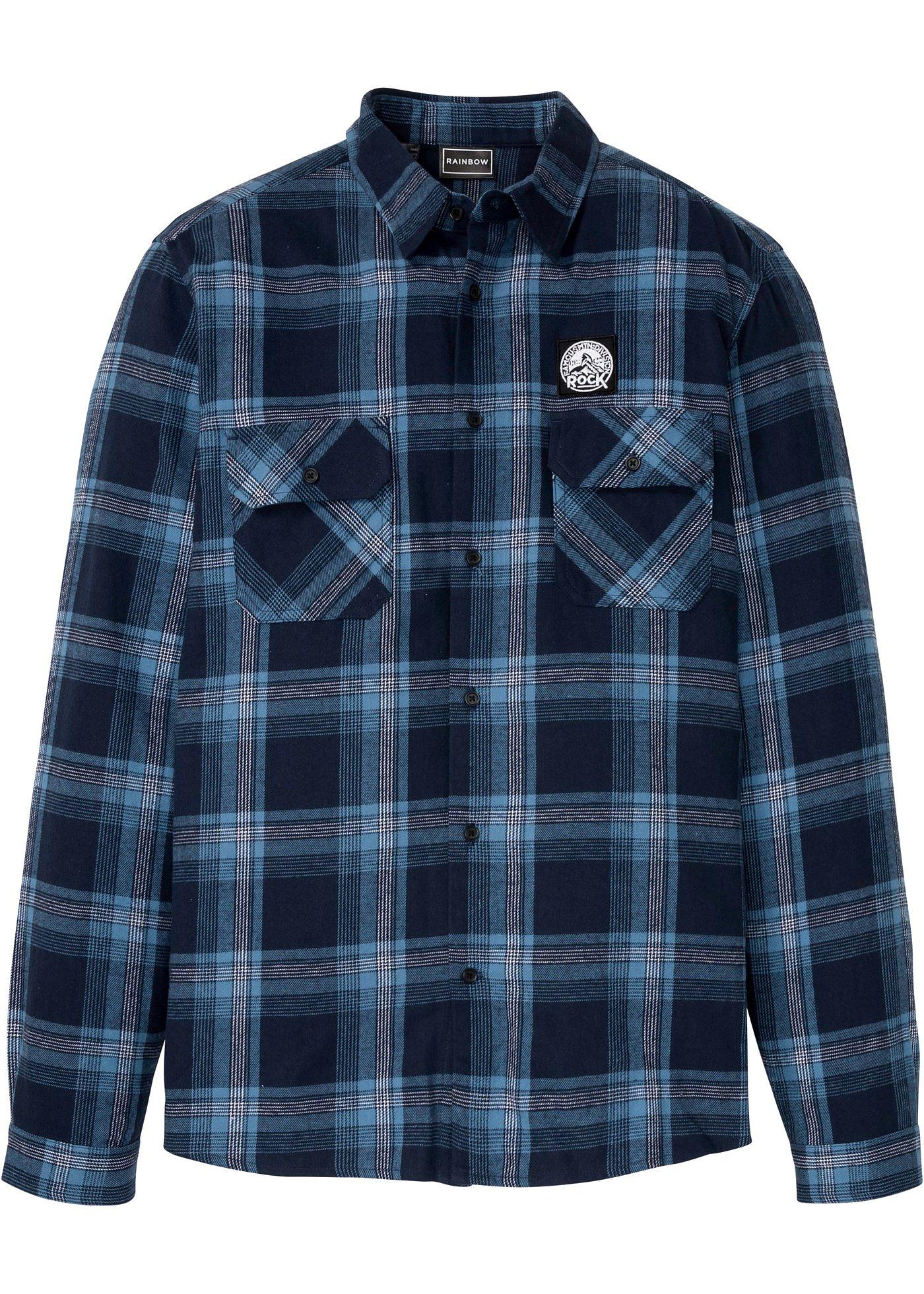 Chemise manches longues en flanelle, Slim Fit