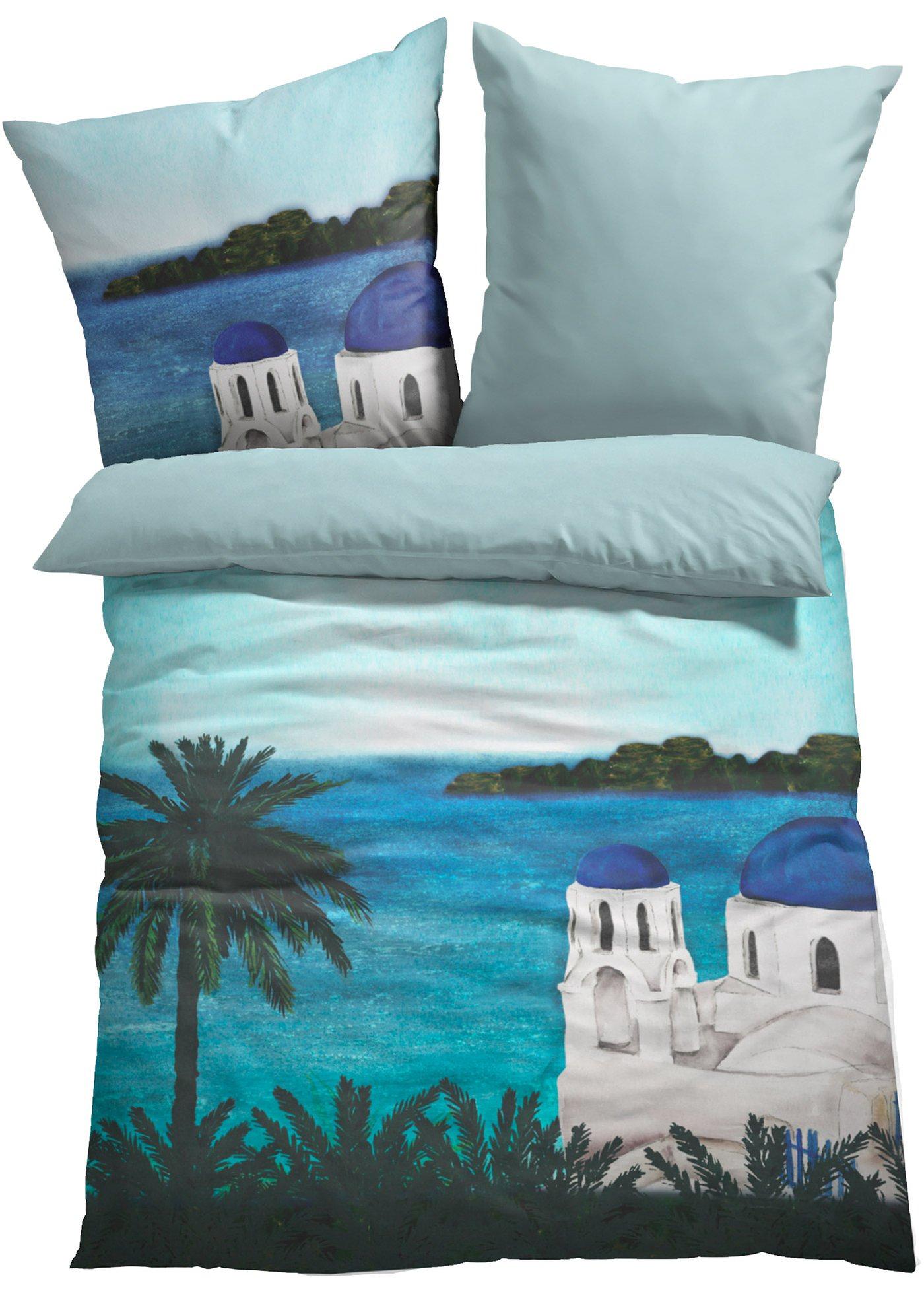 Parure de lit motif Santorin