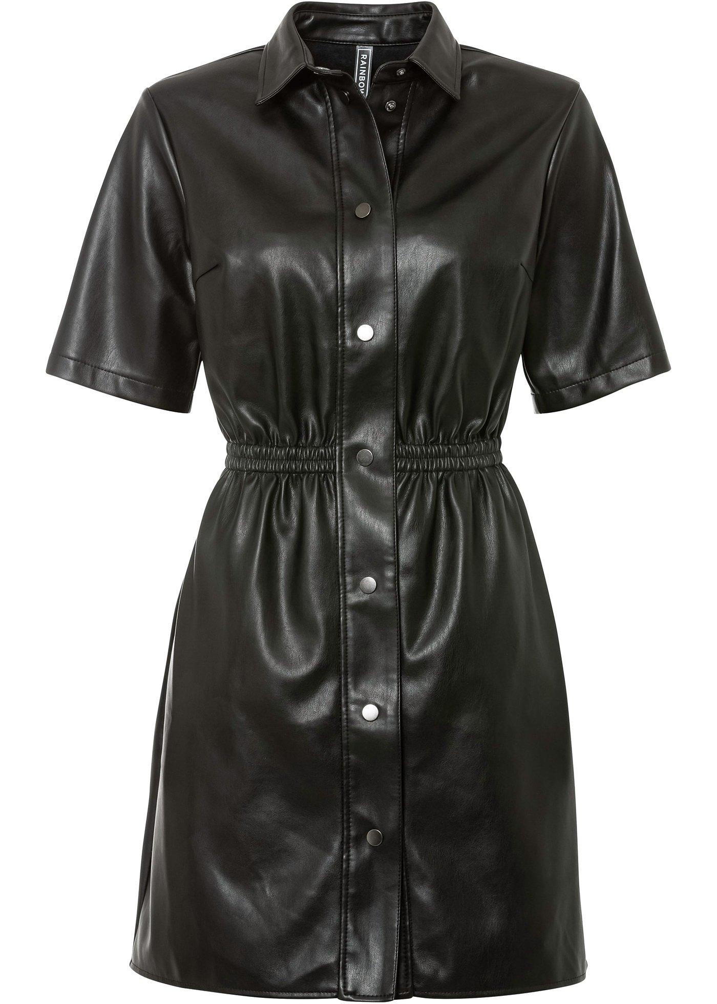 Robe synthétique imitation cuir