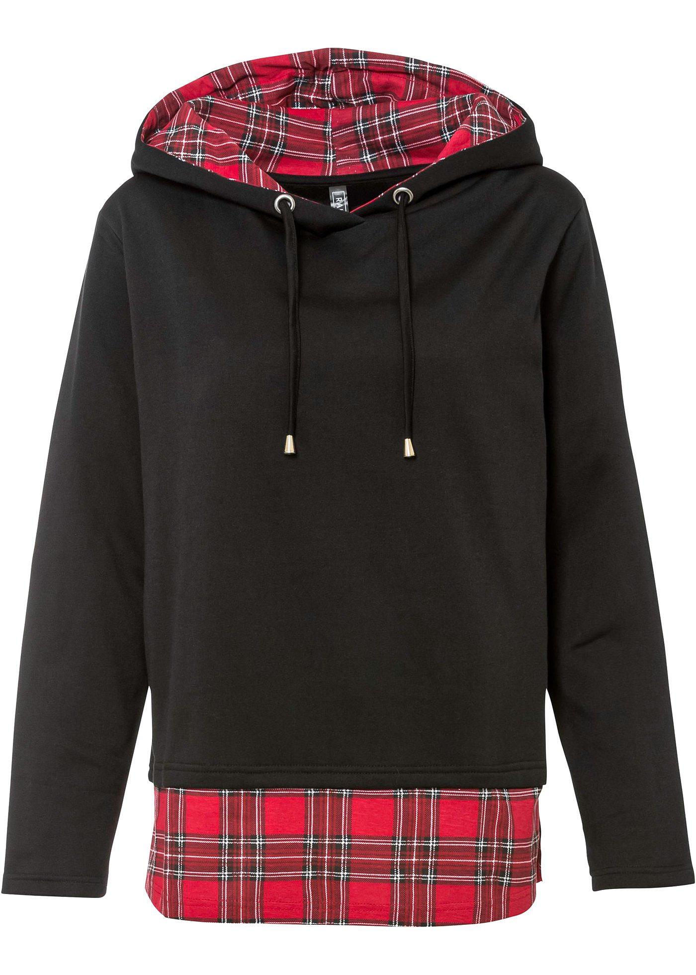 Sweat-shirt à capuche avec empiècement