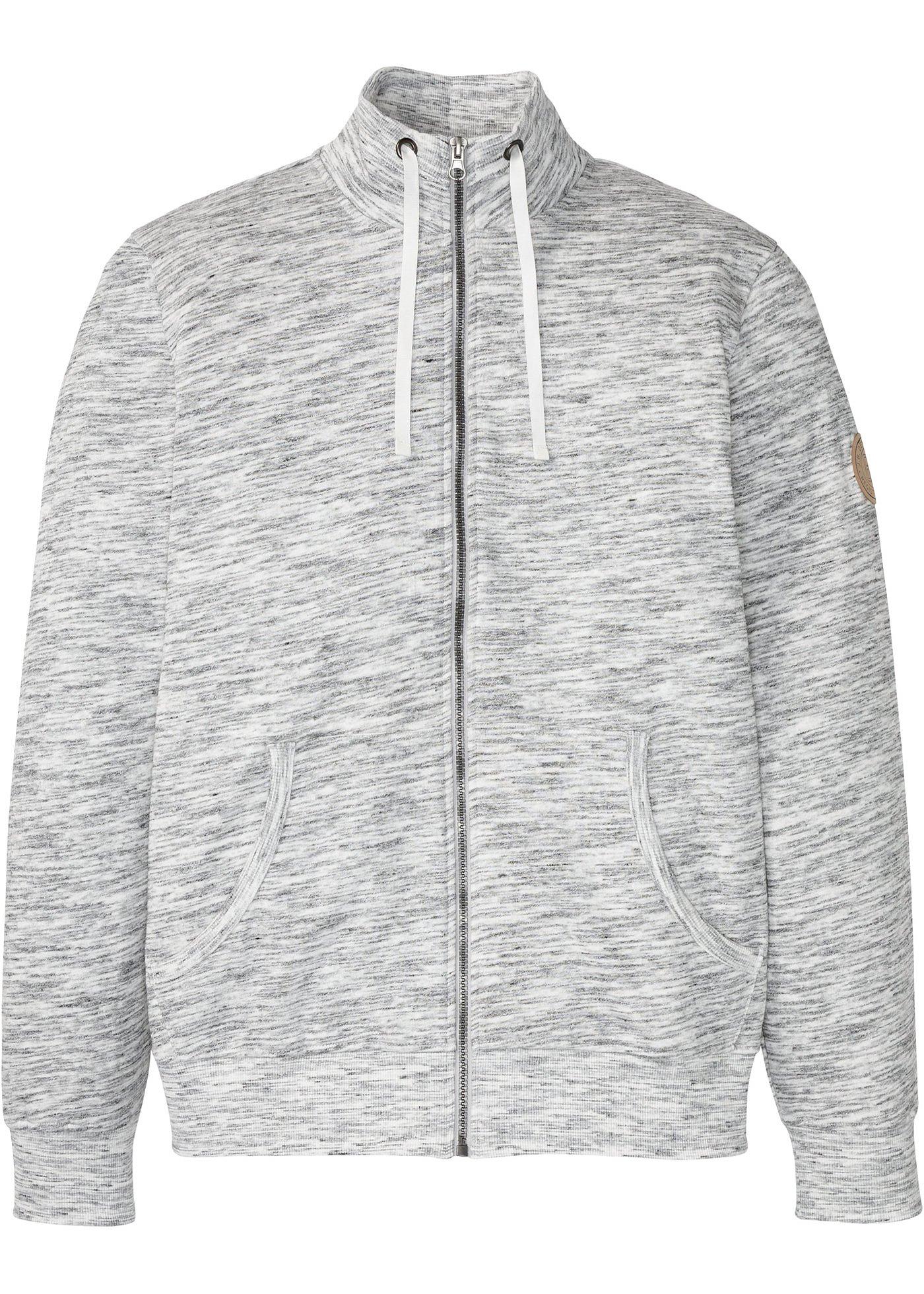 Gilet sweat à col montant