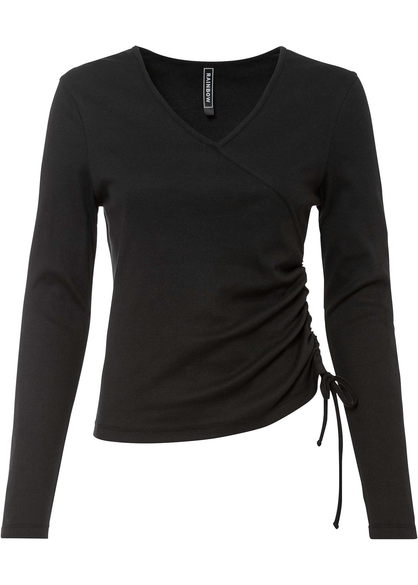 T-shirt cache-cœur en coton bio