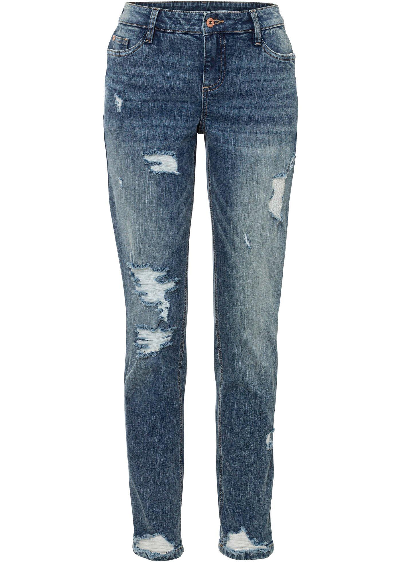 Jean Boyfriend Destroyed en coton bio