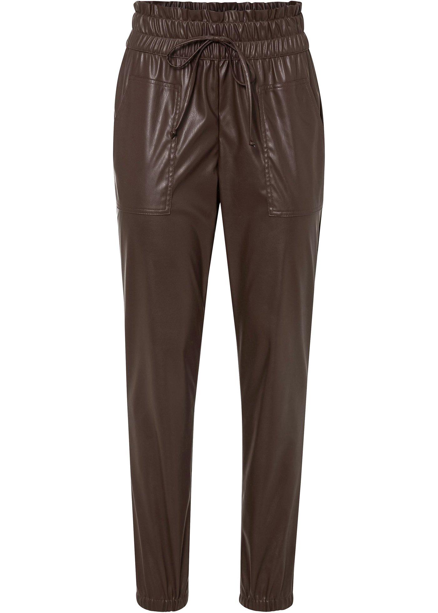 Pantalon de jogging en synthétique imitation cuir
