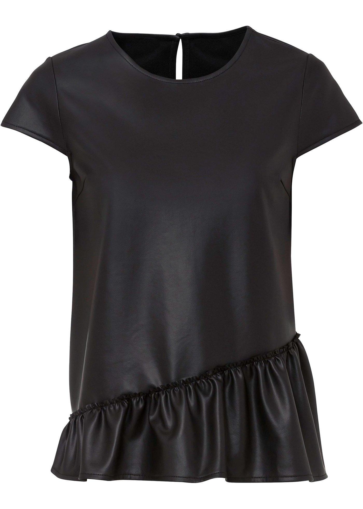 Top en synthétique imitation cuir