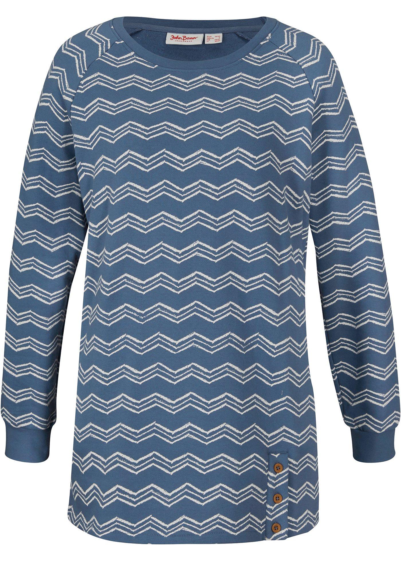 Sweat-shirt long, imprimé