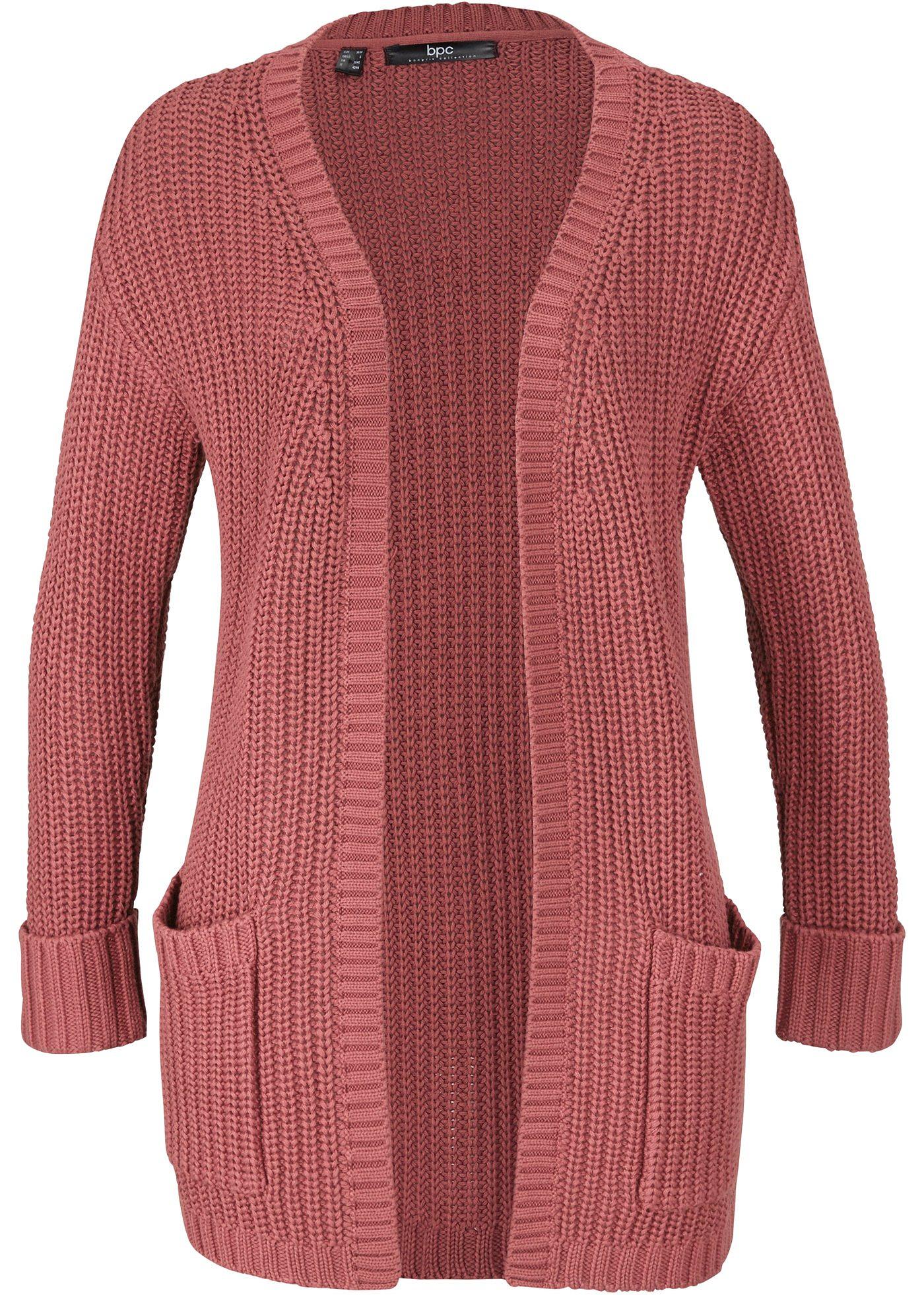 Image de Gilet en grosse maille avec poches plaquées
