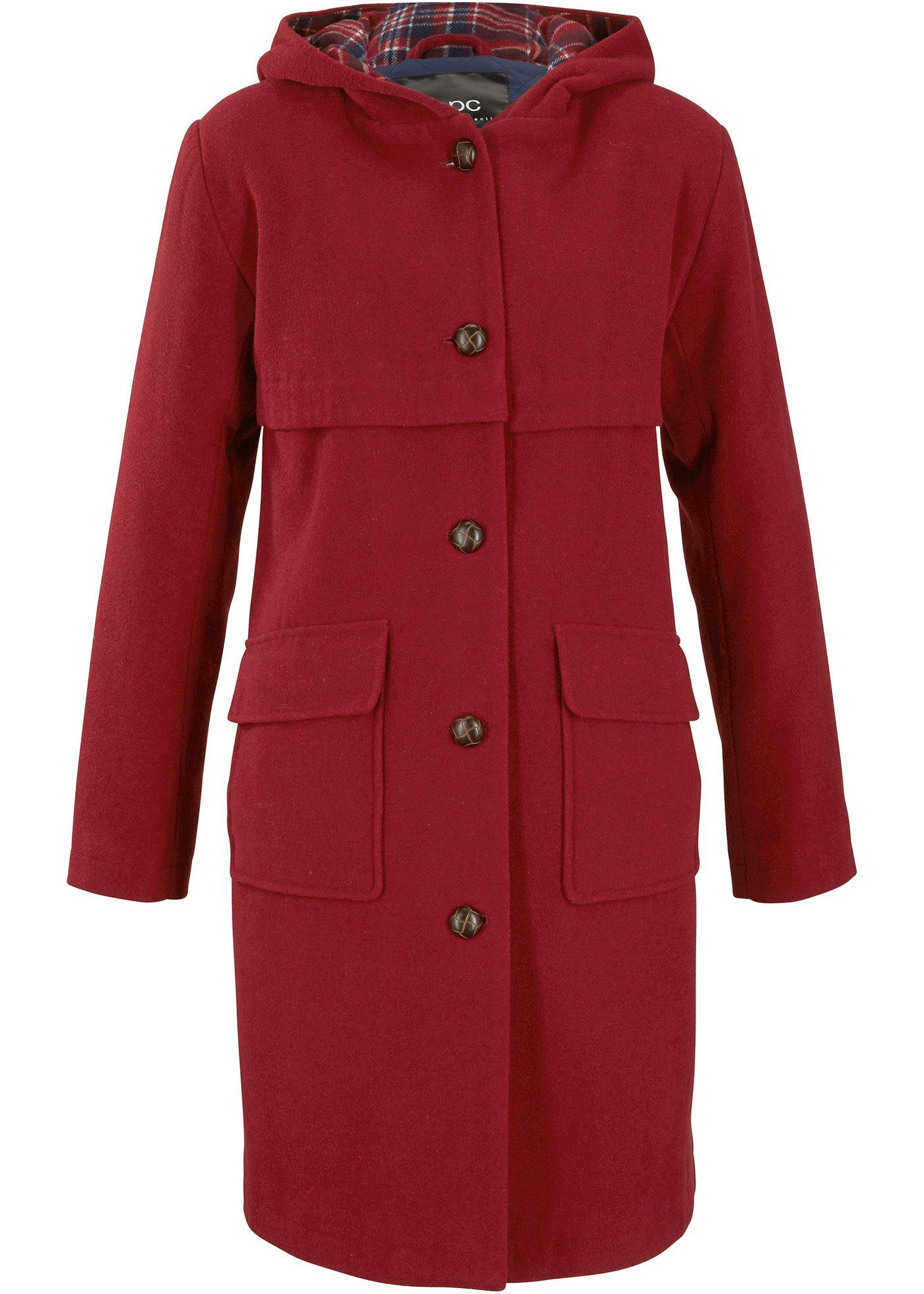 Manteau style campus avec capuche, légèrement rembourré