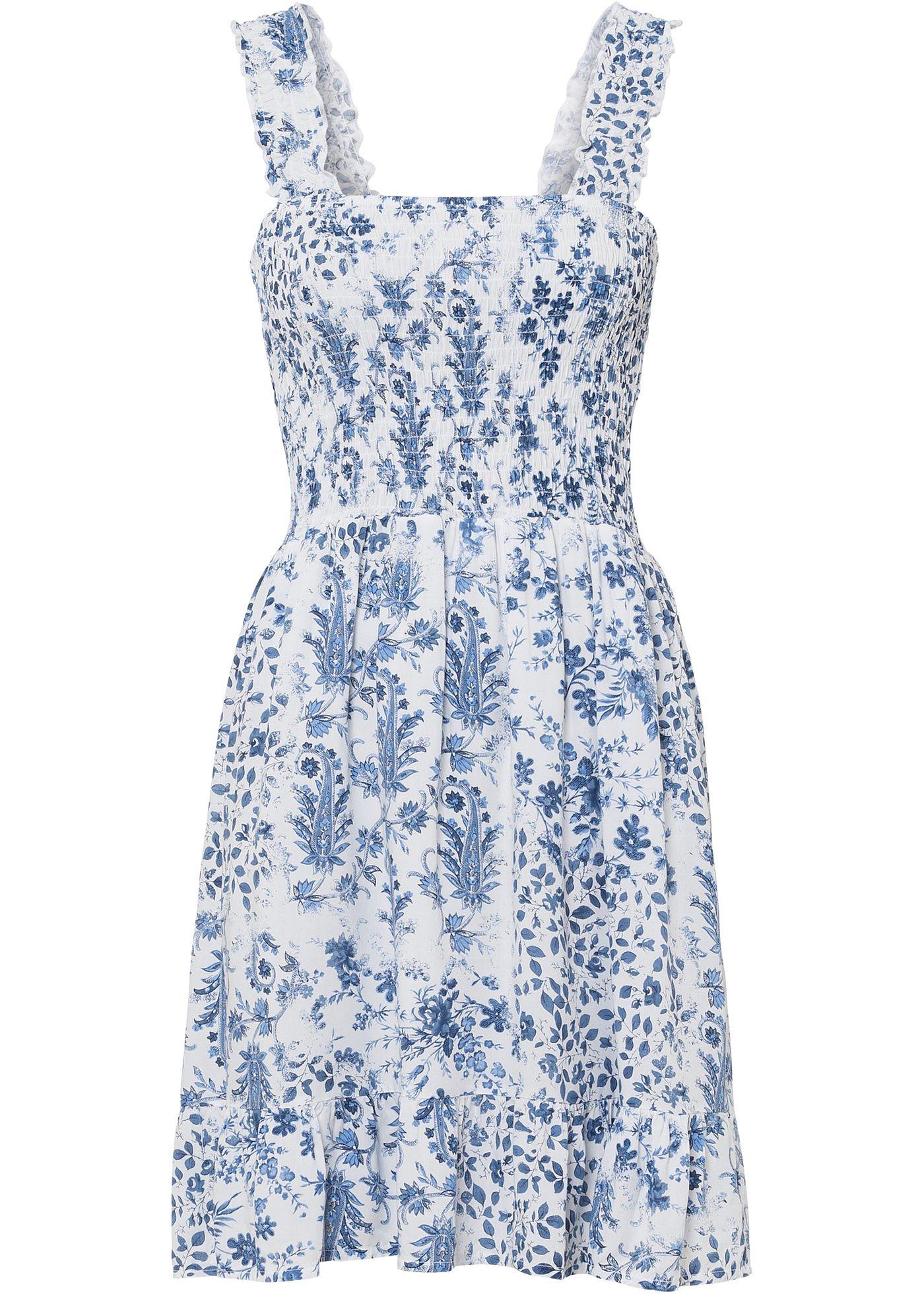 Robe imprimée avec smock