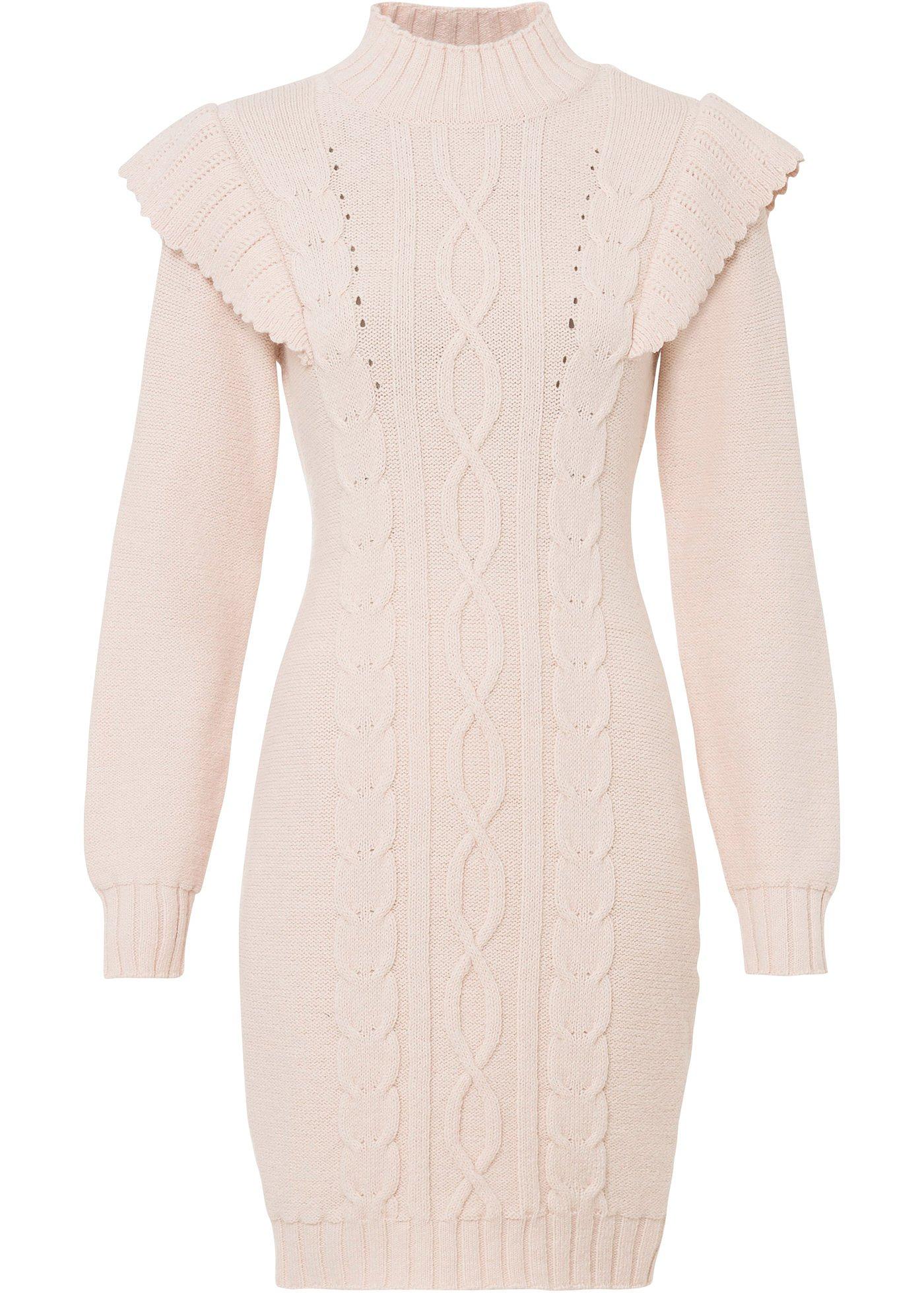 Robe en maille à motif torsadé