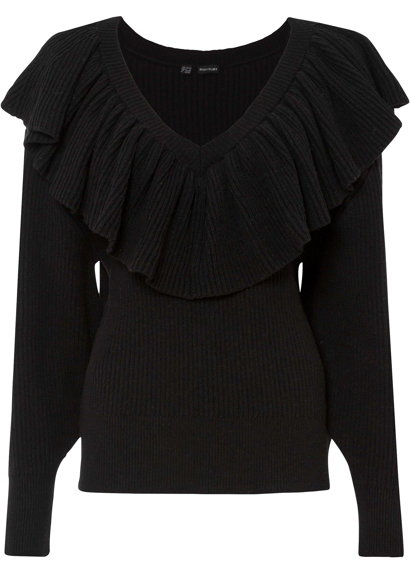 Pull à volant avec polyester recyclé