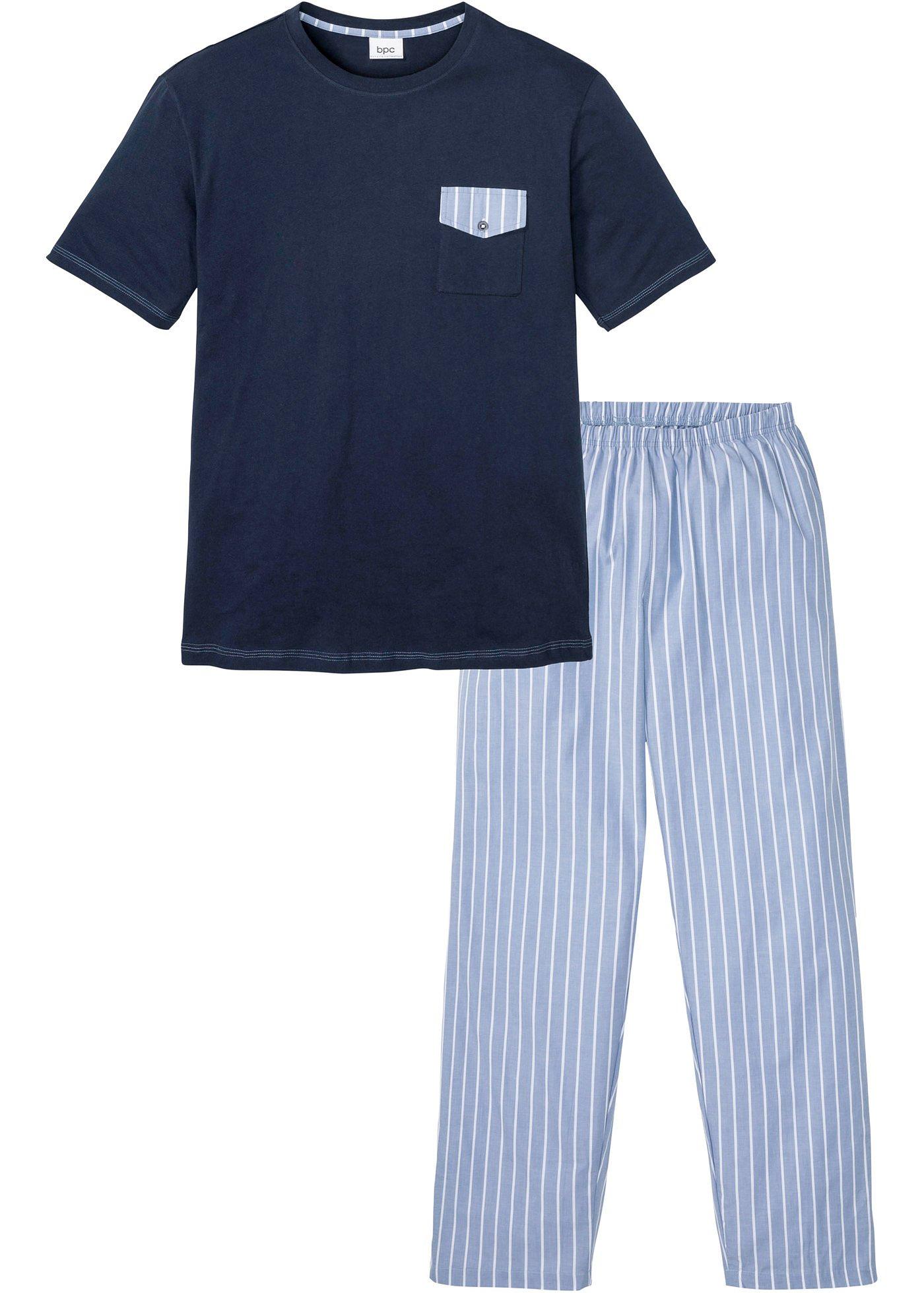 Pyjama avec pantalon tissé