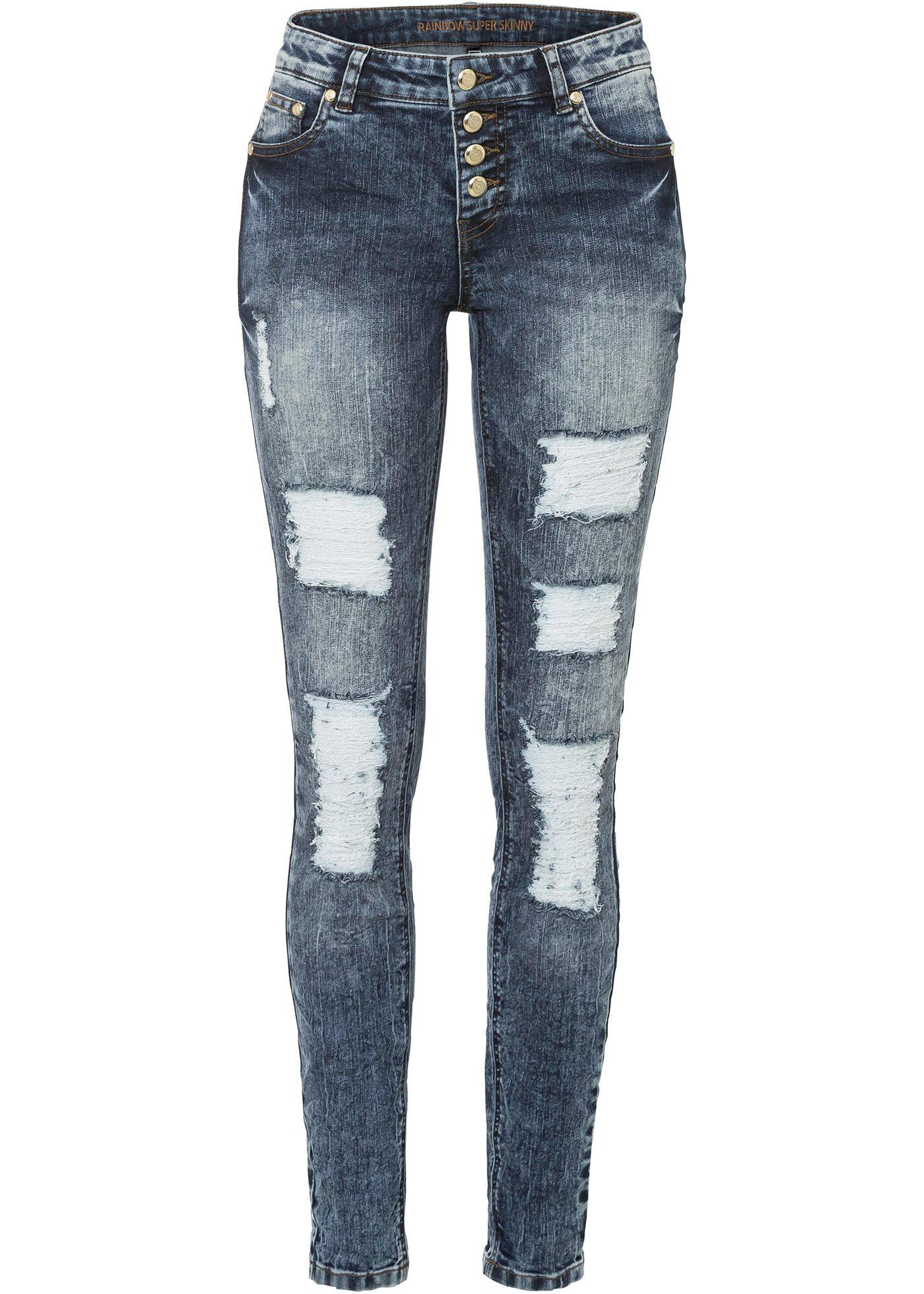 Jean Super Skinny à empiècements