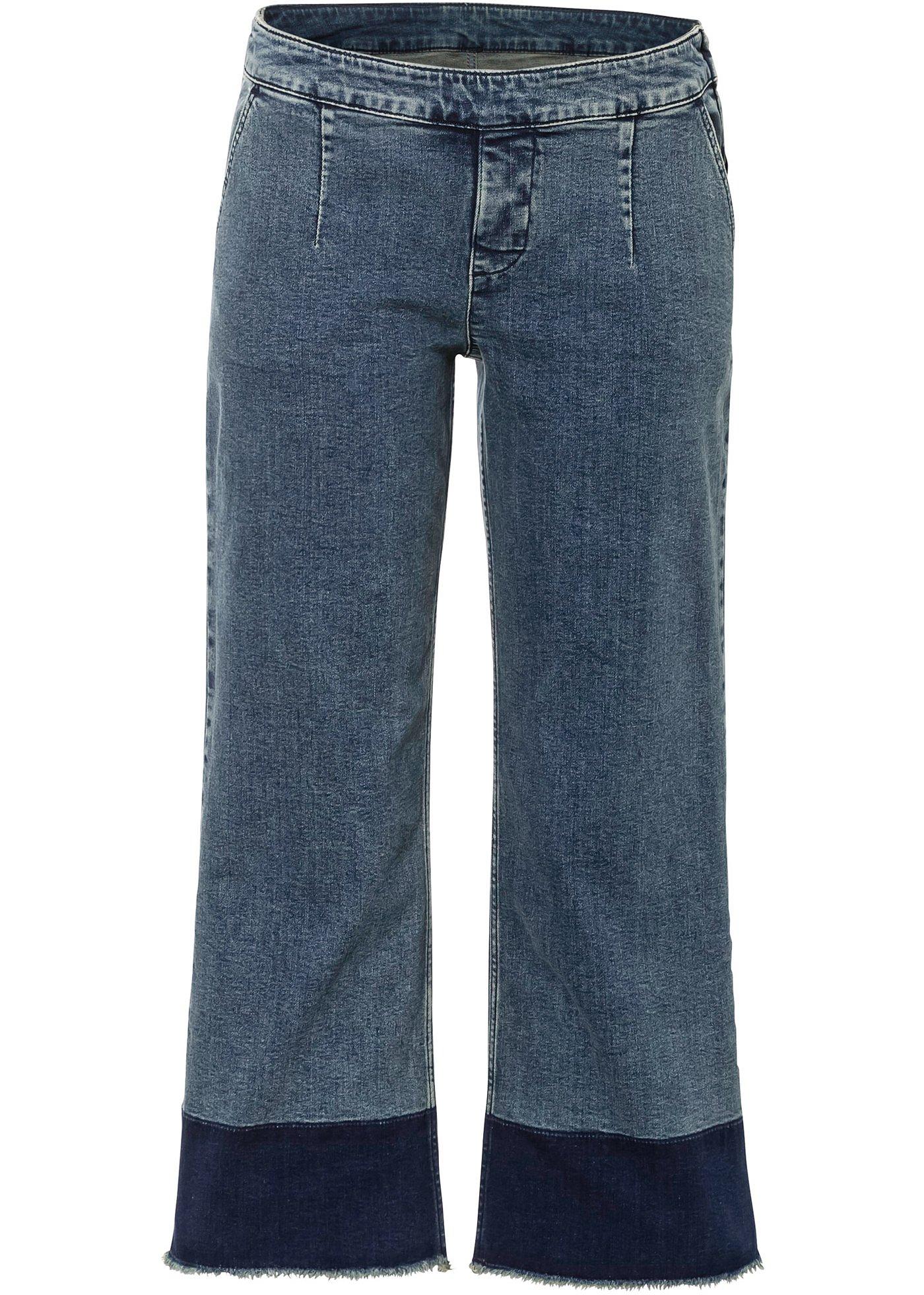 Jean jupe-culotte en coton bio