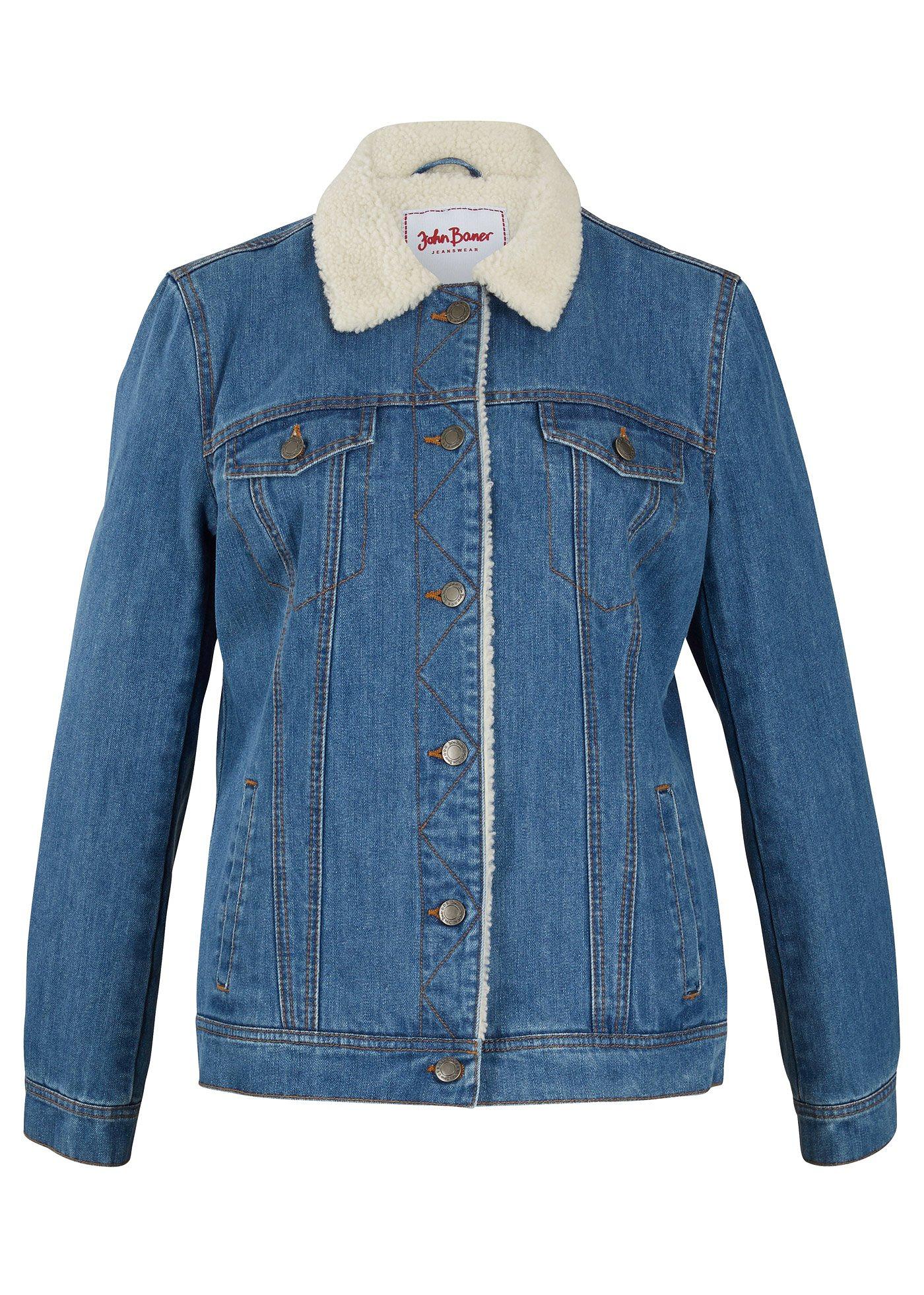Veste en jean avec fourrure synthétique