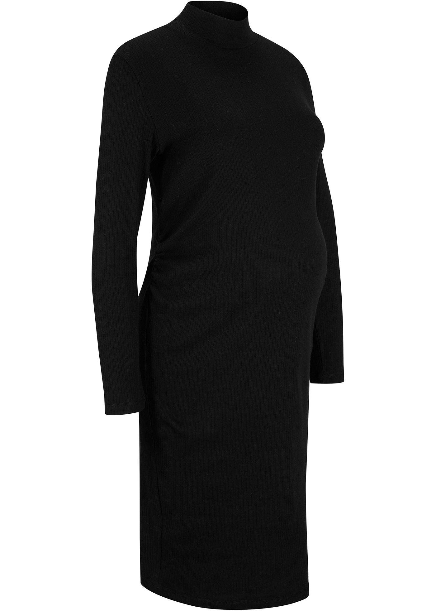 Robe de grossesse côtelée