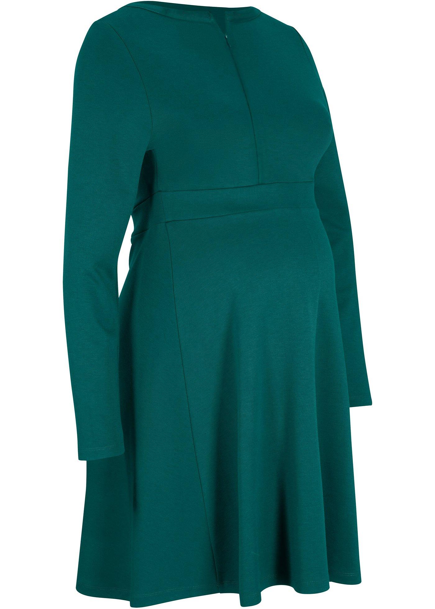 Robe de grossesse en Punto di Roma avec fonction allaitement