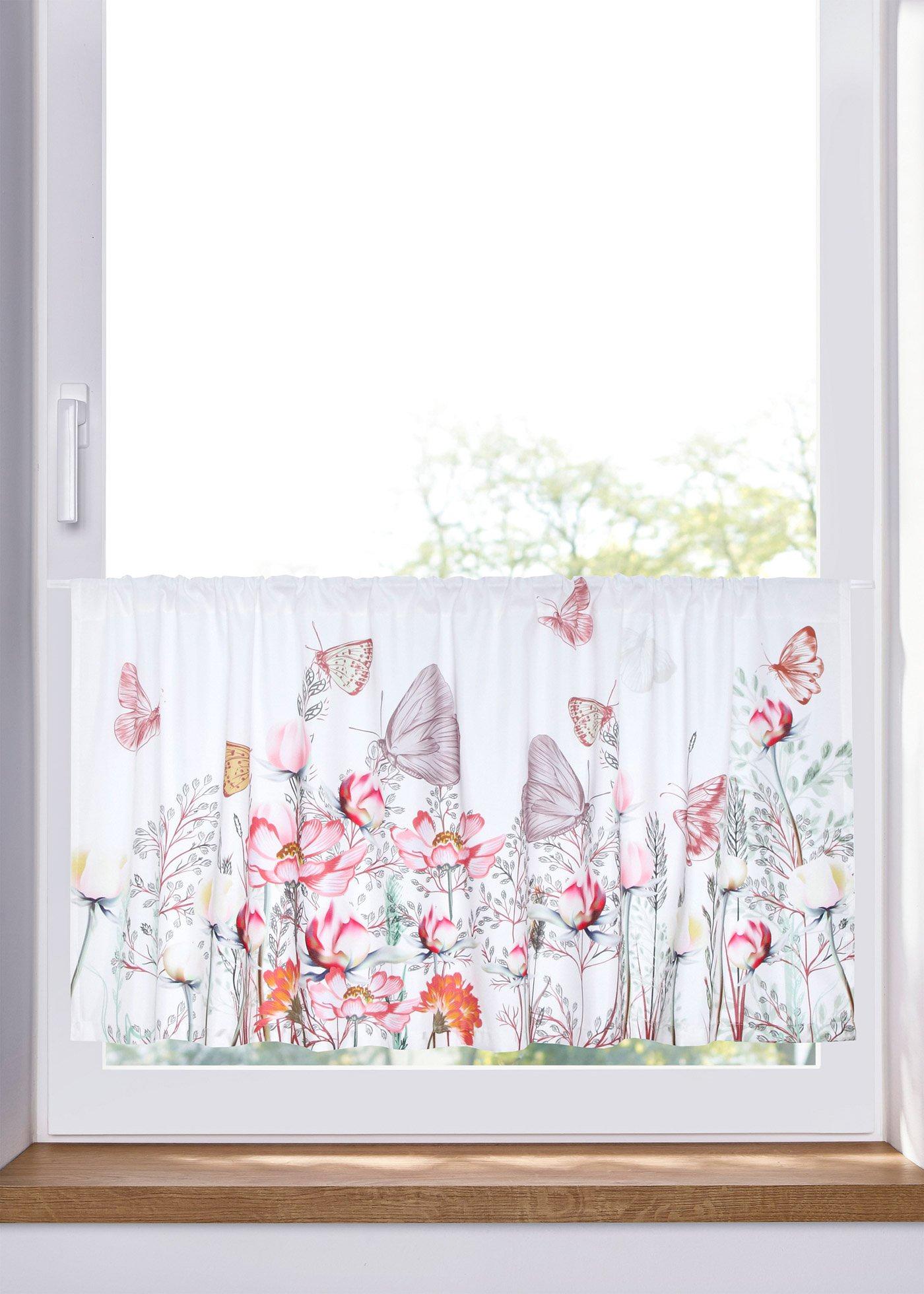 Brise-bise en microfibre avec imprimé floral numérique