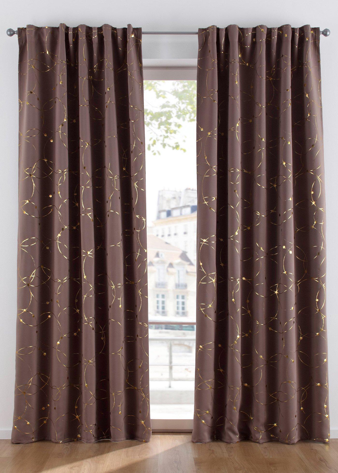 Panneau occultant à imprimé brillant (1 pce.)