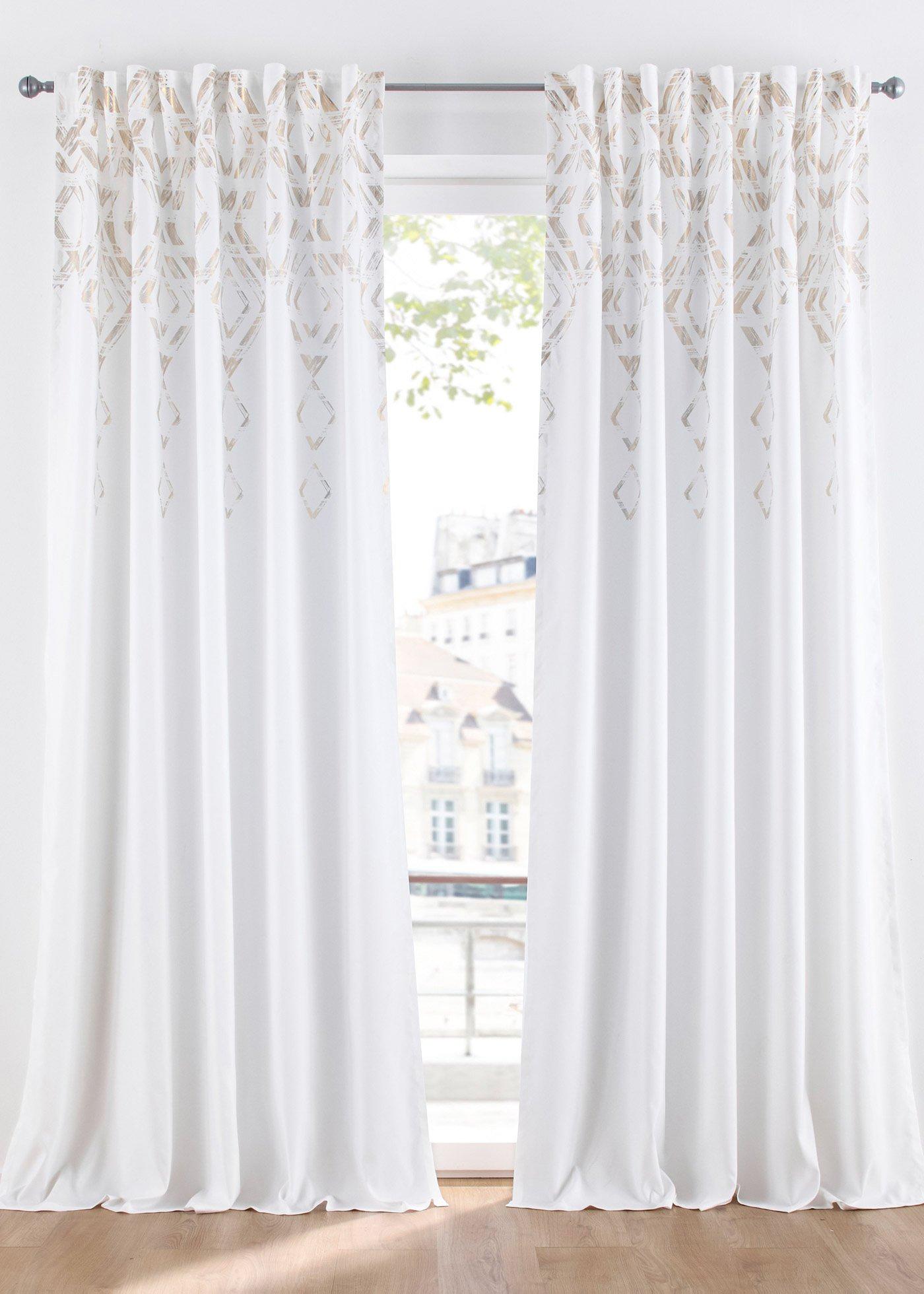 Panneau avec imprimé feuille métallisée (1 pce.)