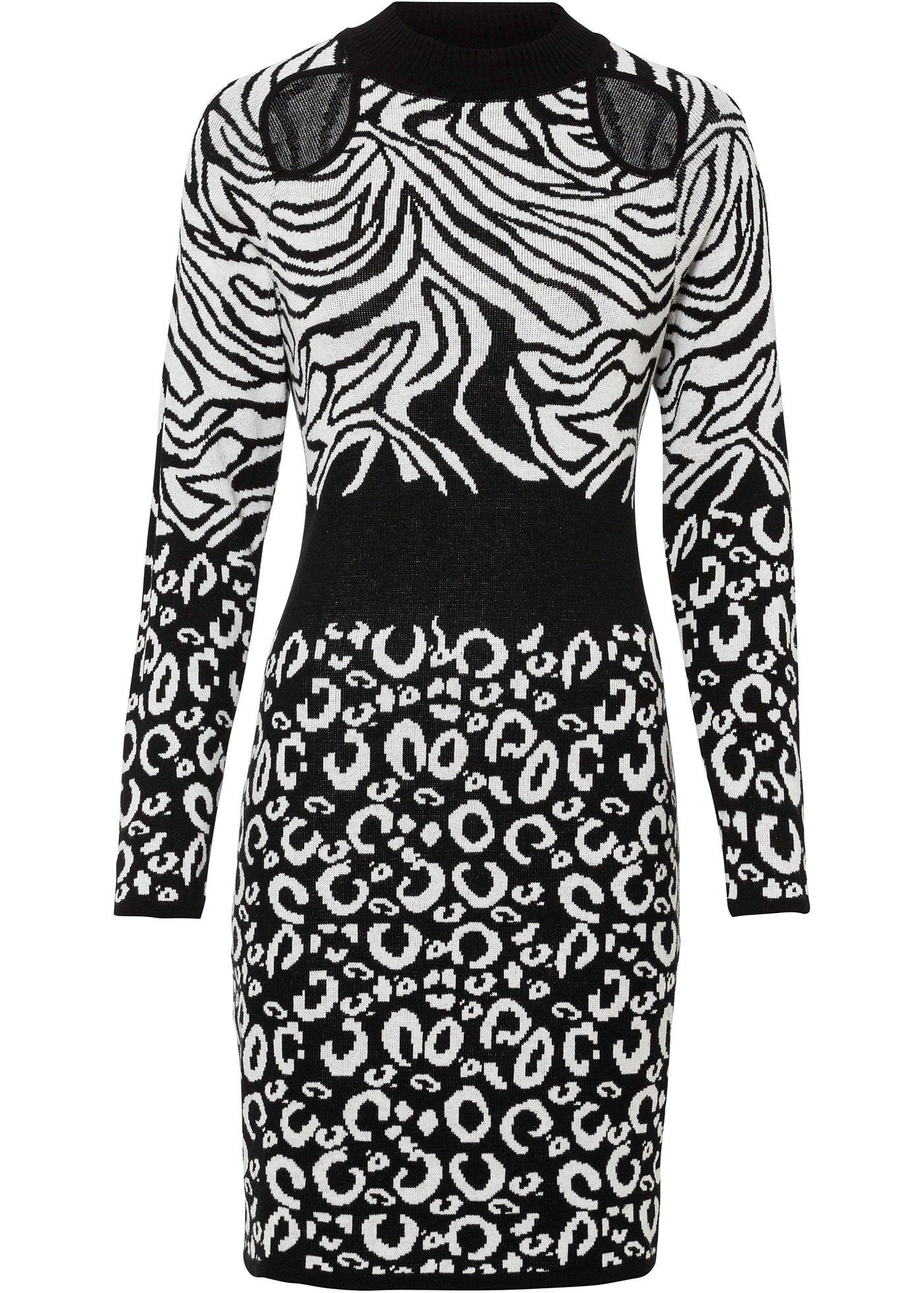 Robe en maille à découpes