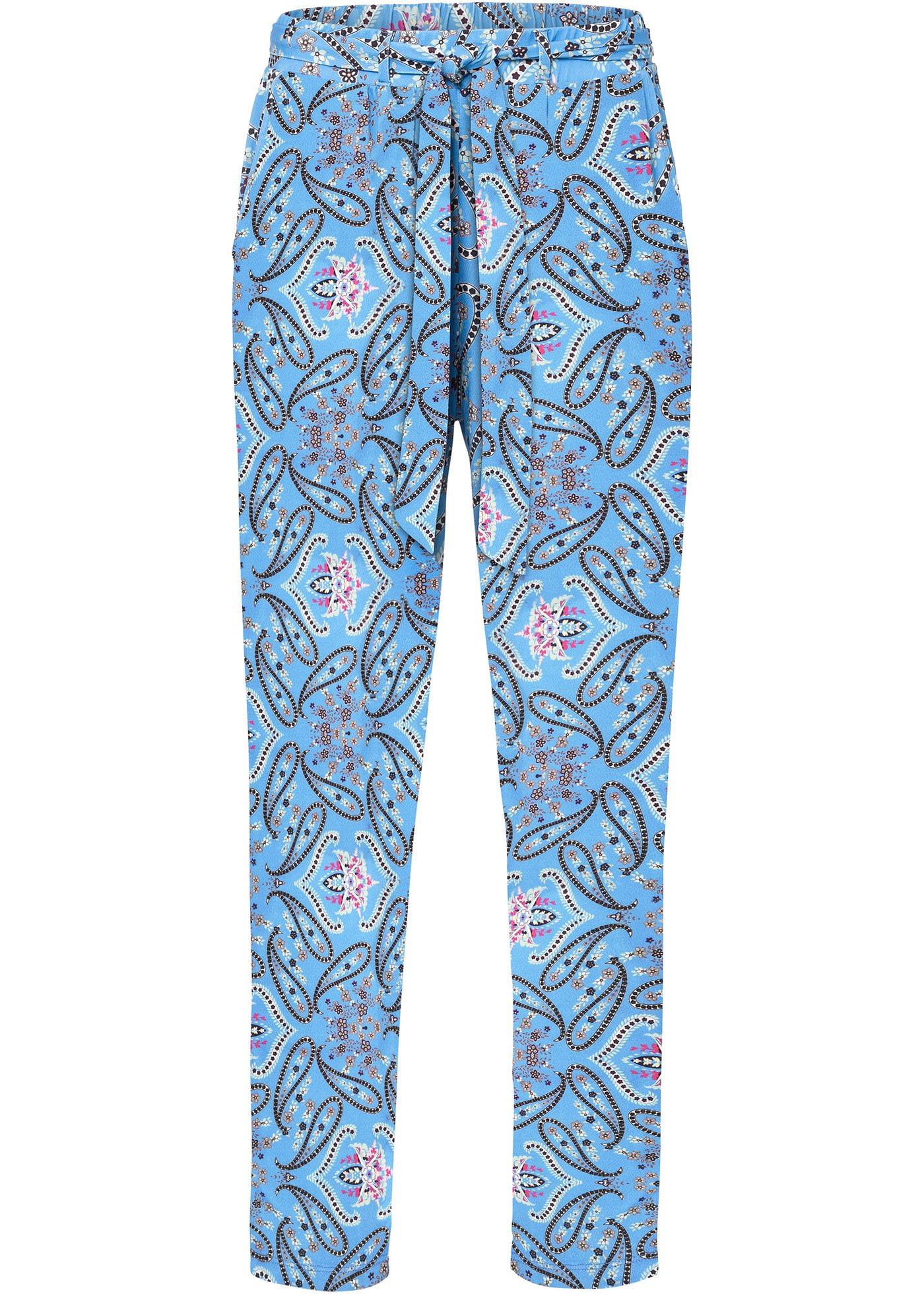 Pantalon taille extensible avec ceinture à nouer