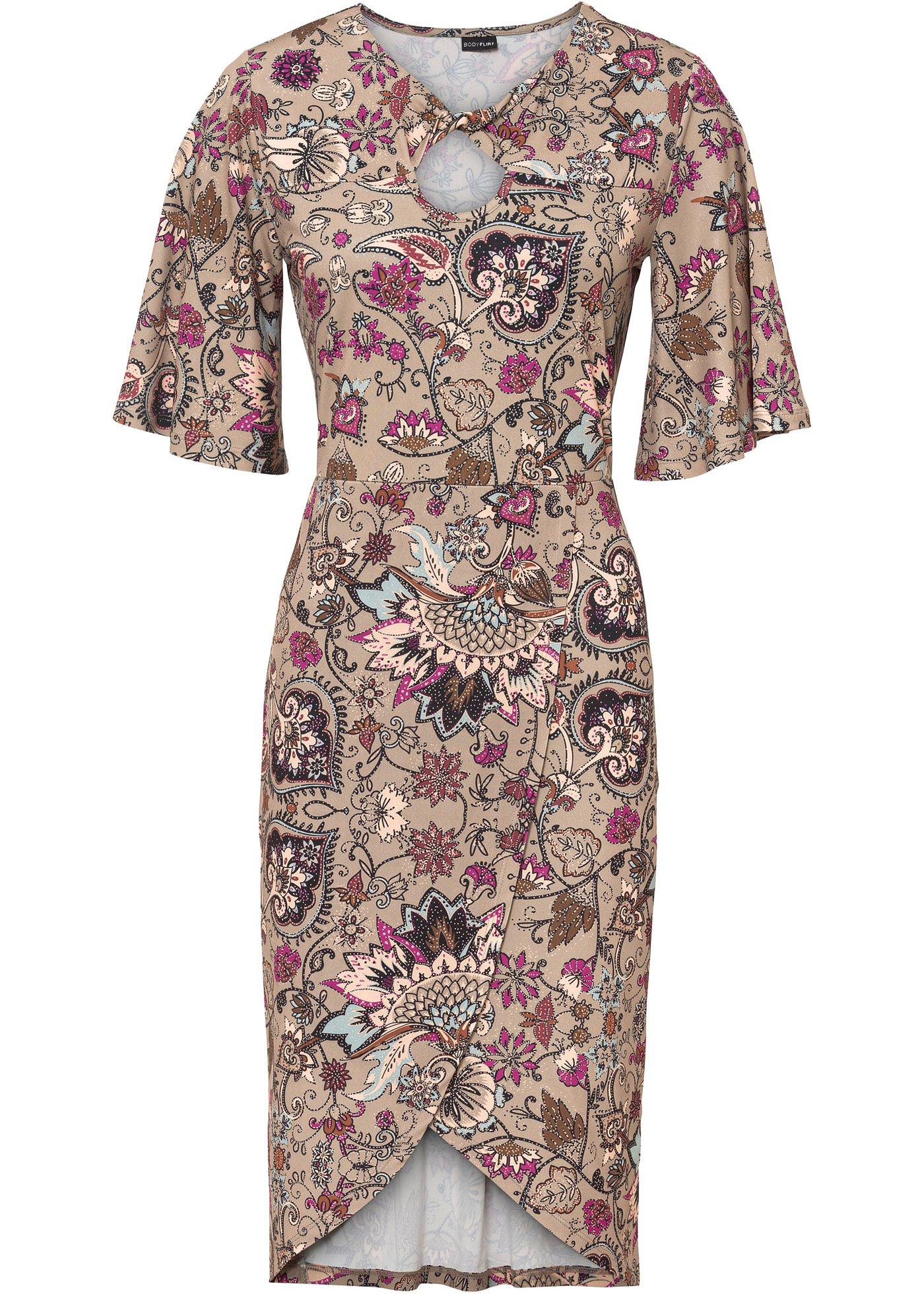 Robe fourreau à découpe