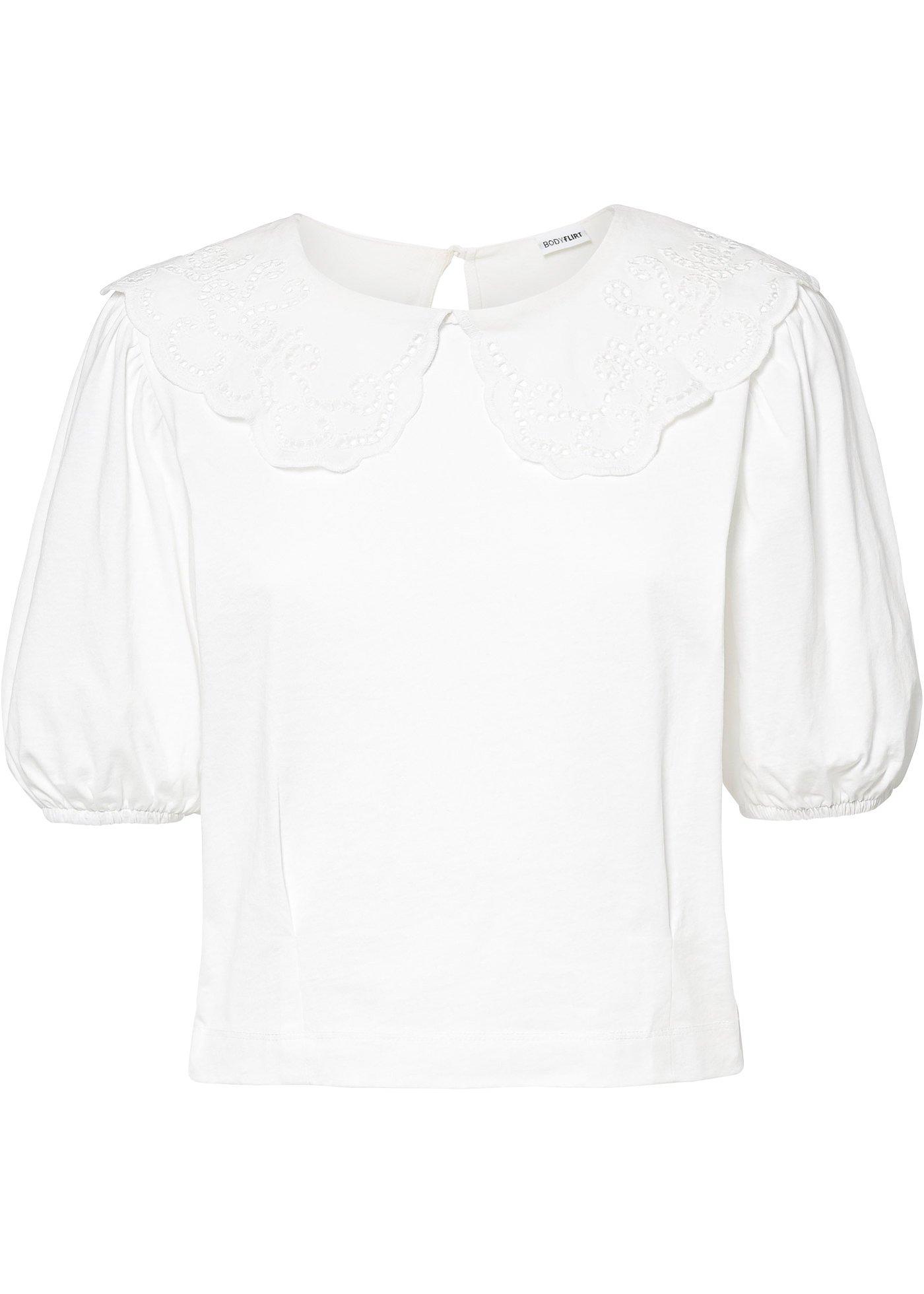 T-shirt à col Claudine