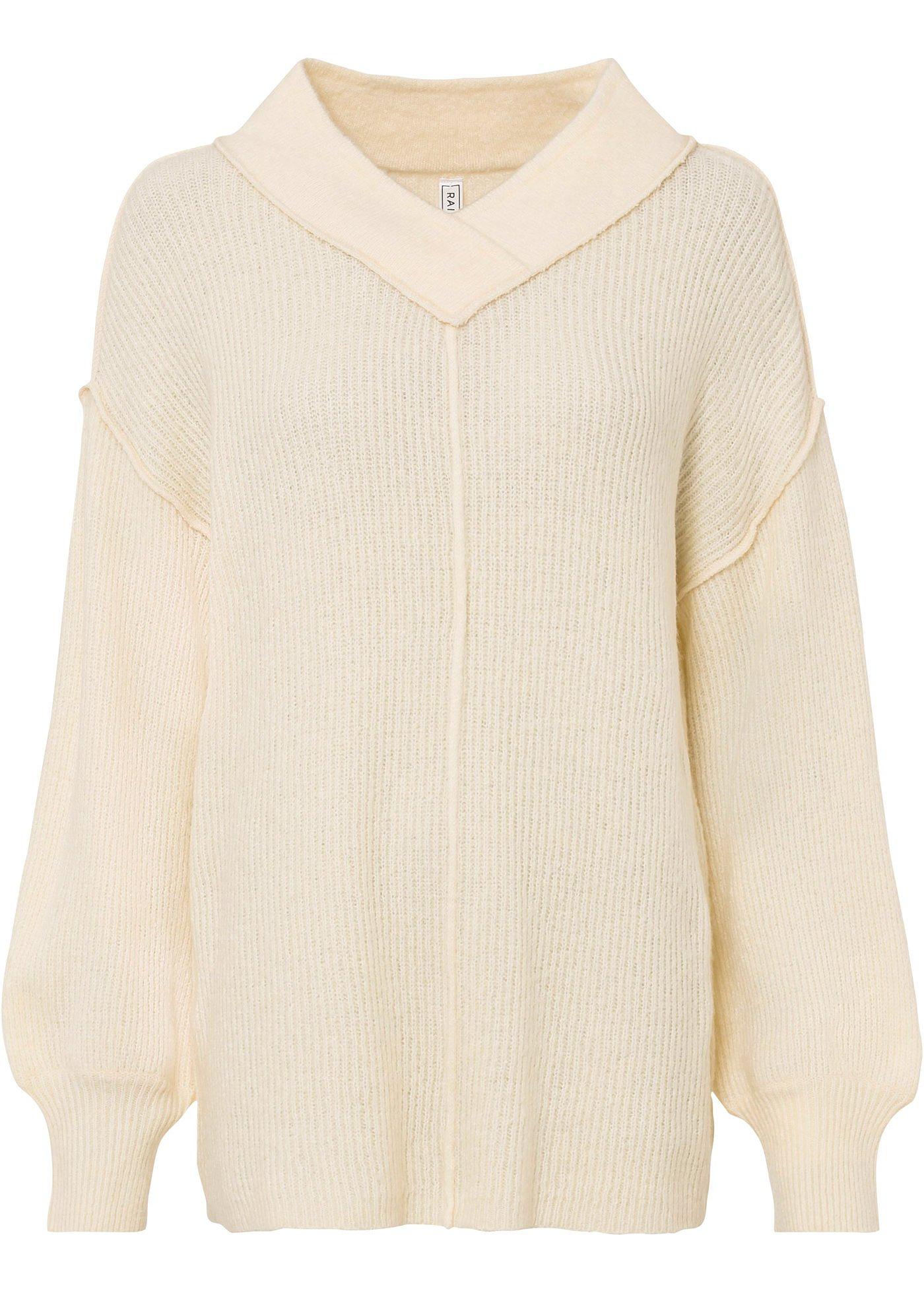 Pull en maille à manches ballon