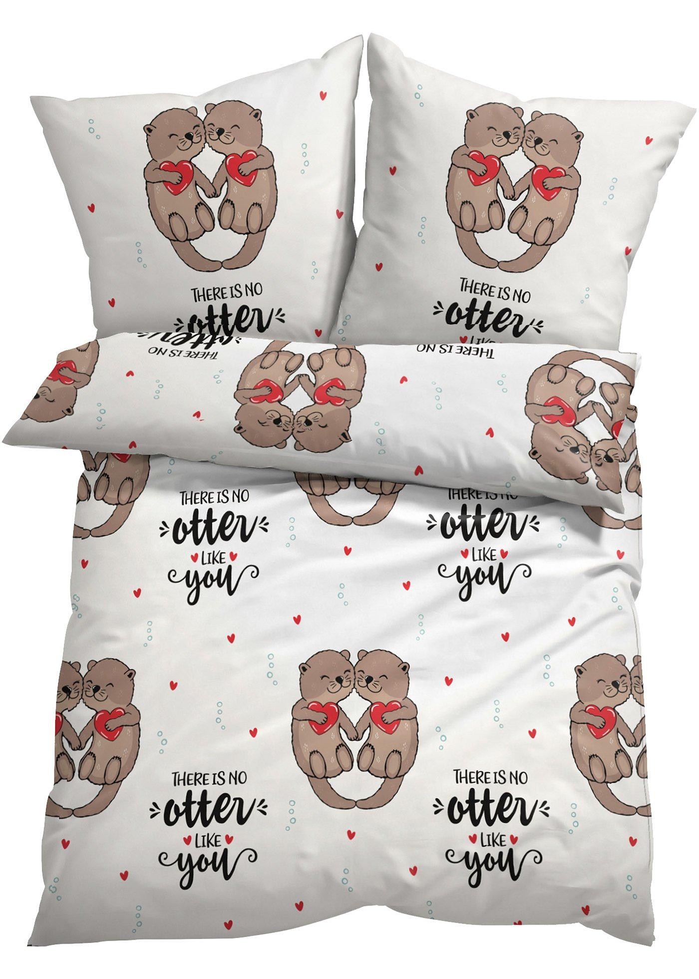 Parure de lit motif loutre