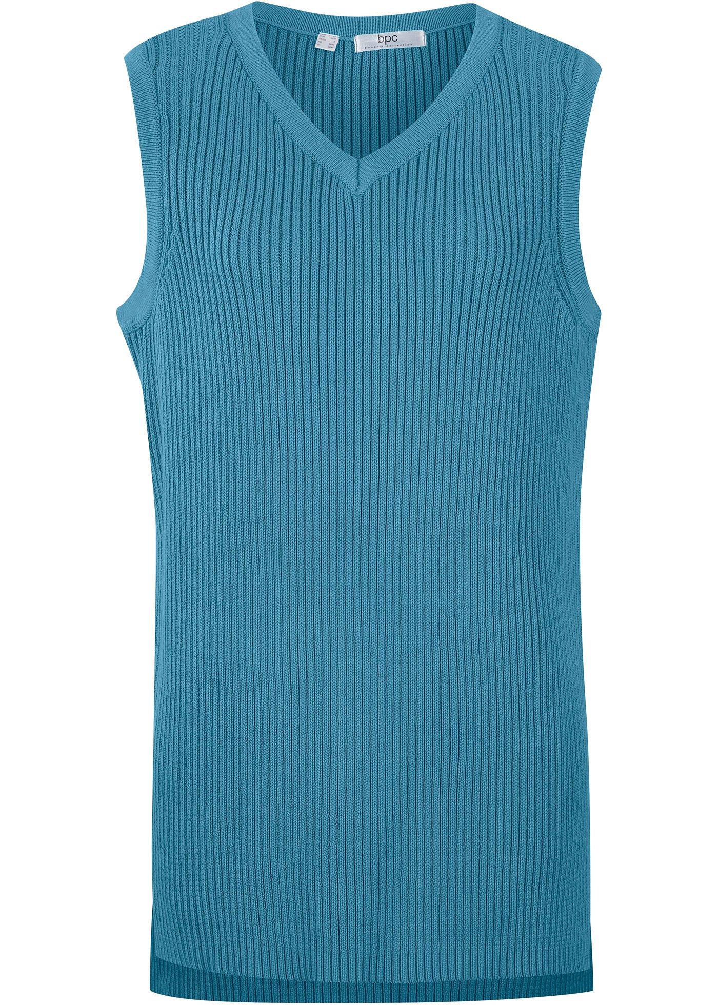 Pull sans manches style court-long