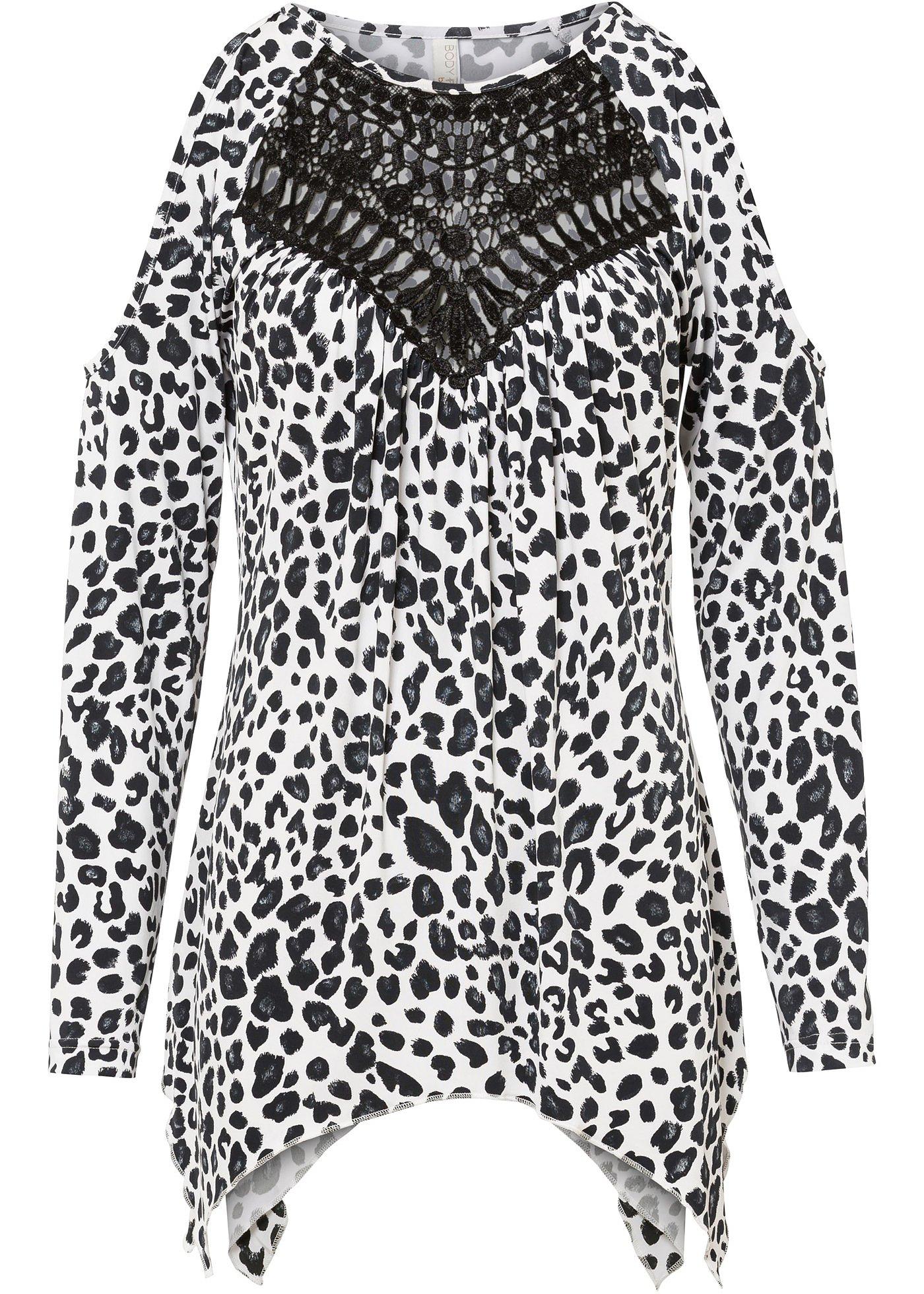 T-shirt épaules dénudées à empiècement crochet