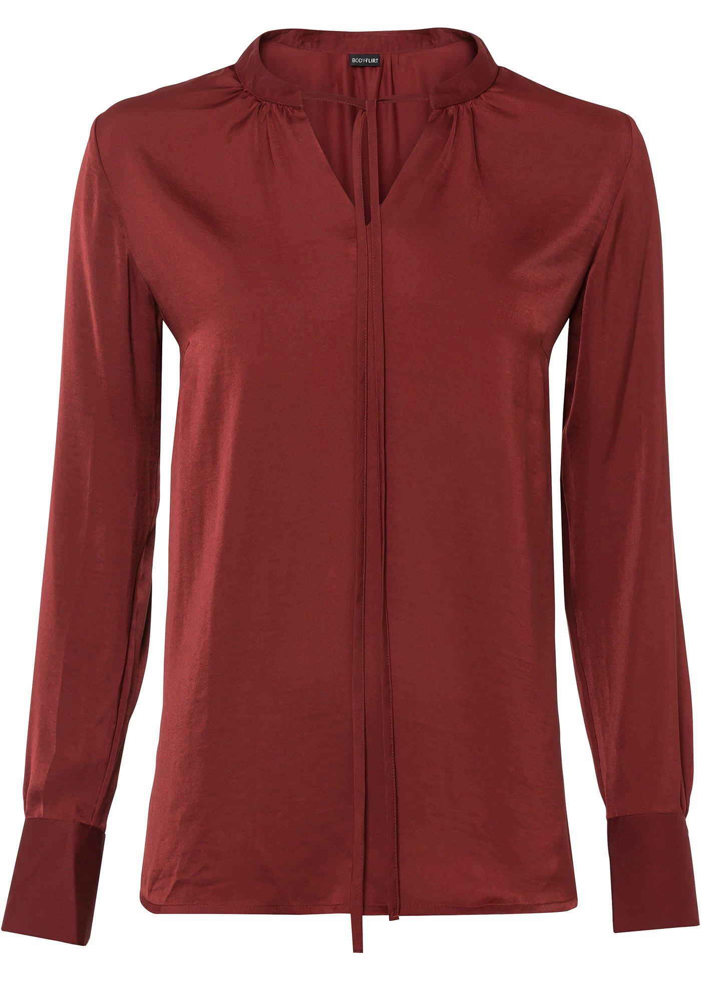 Blouse en satin avec polyester recyclé