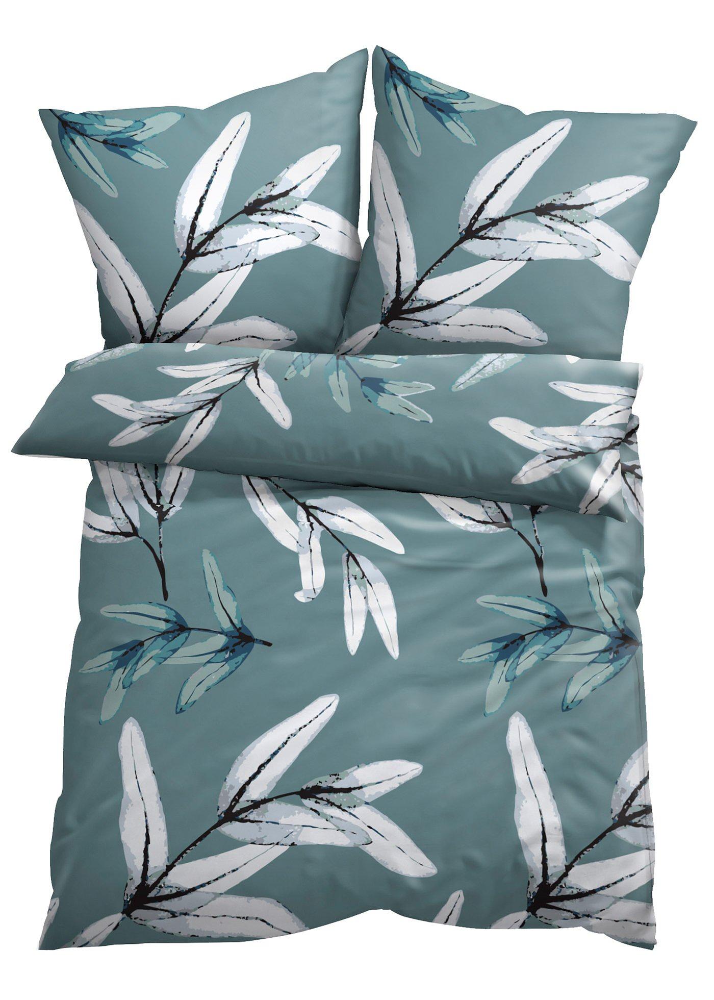 Parure de lit avec feuilles